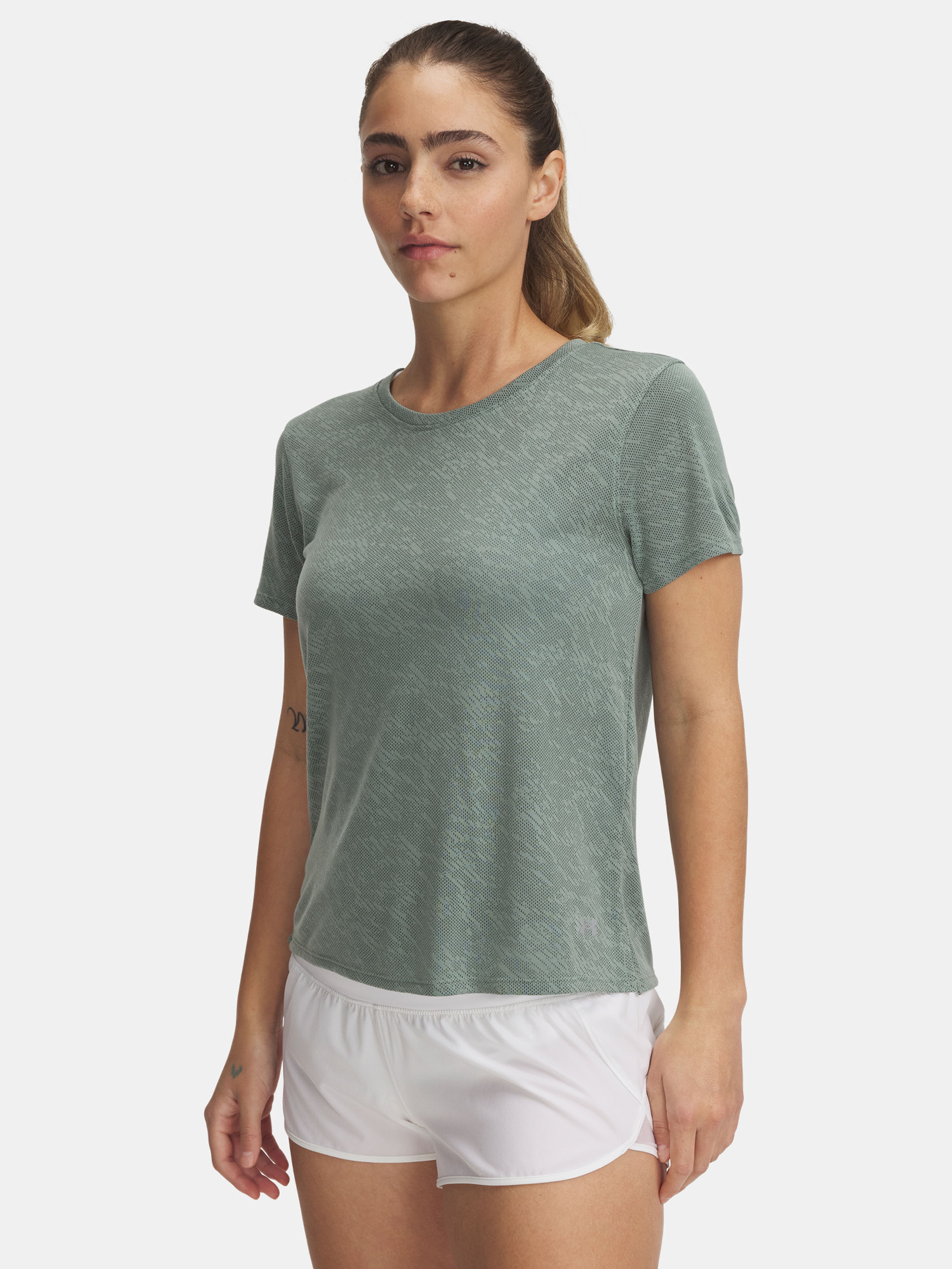 Női póló Under Armour UA Launch Camo Shortsleeve