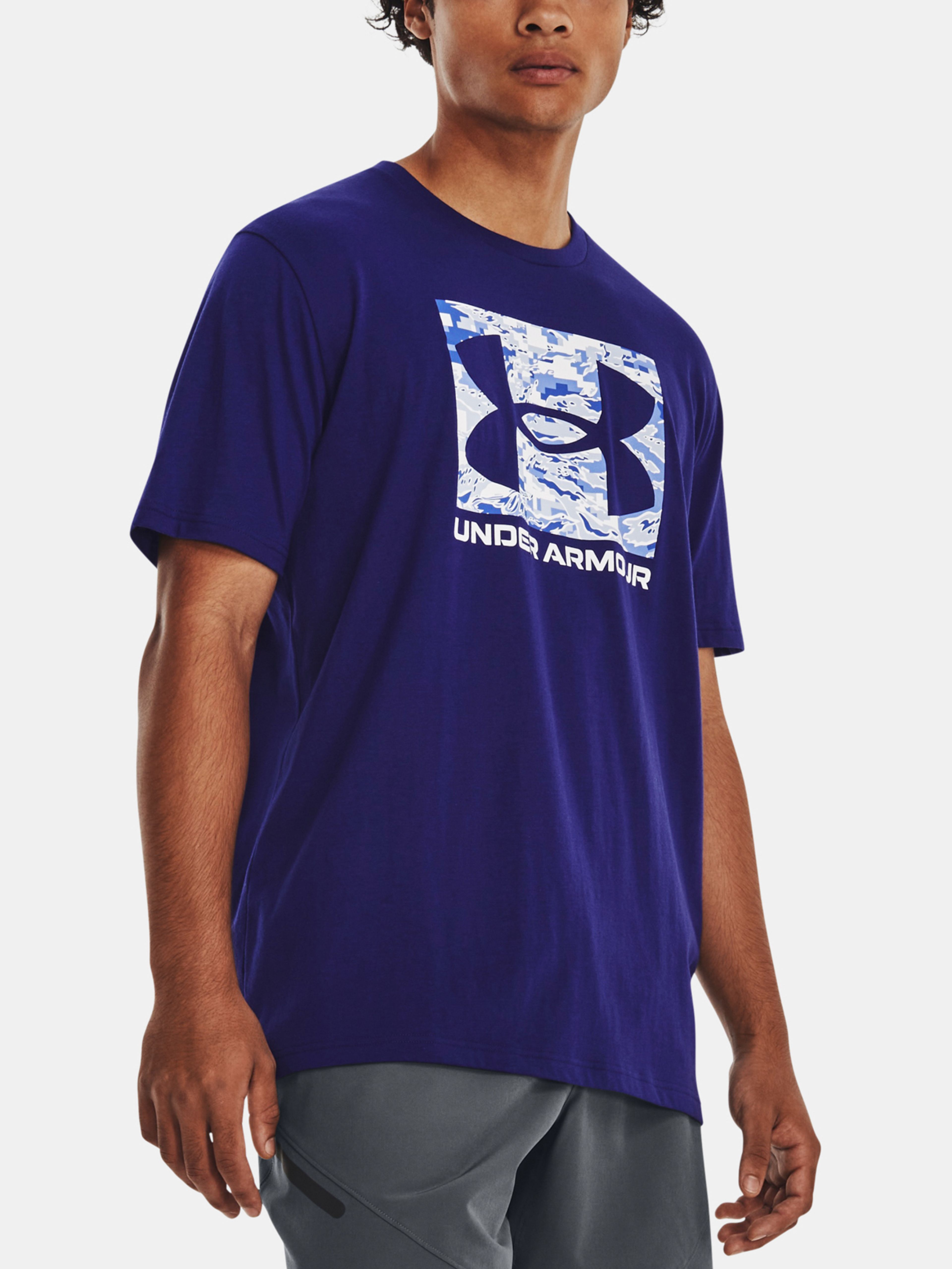 Férfi póló Under Armour UA ABC CAMO BOXED LOGO SS