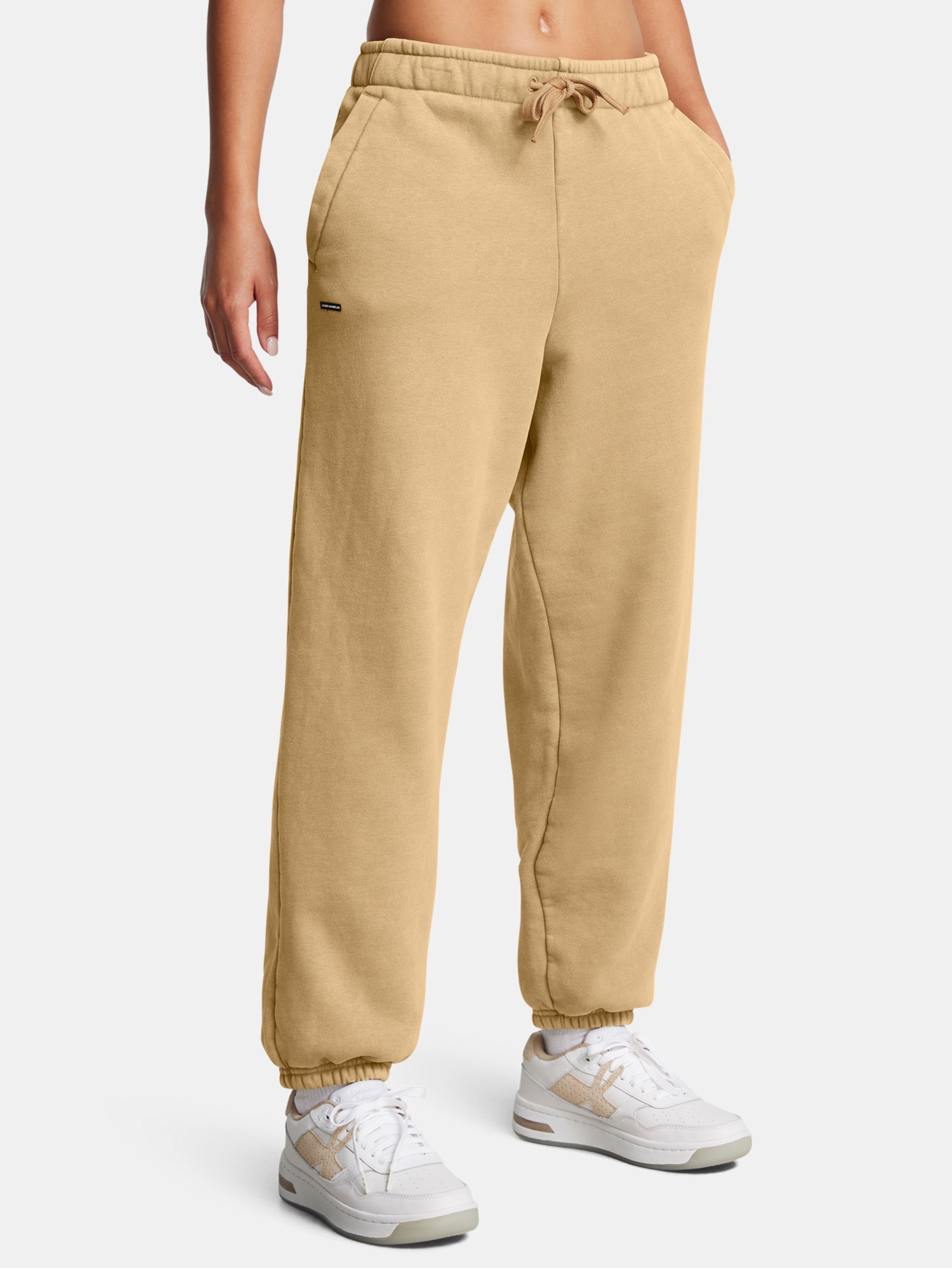 Ženske hlače  Under Armour UA Icon HWT Flc OS Pant-BRN