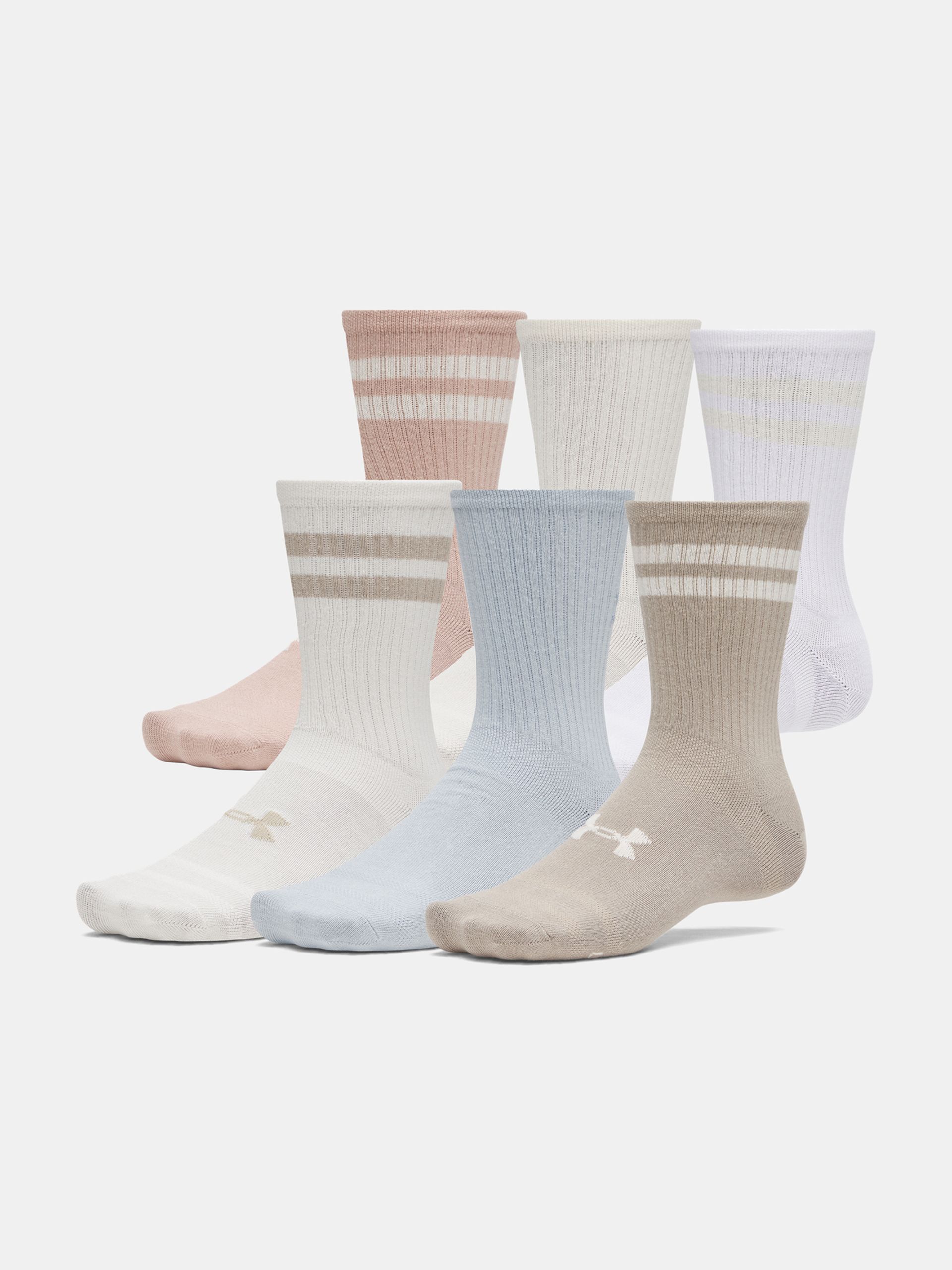 Unisex kojinės Under Armour UA Essential 6pk Crew - 001