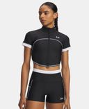 Naiste t-särk Under Armour UA HeatGear Novelty SS FZ-Must - 001