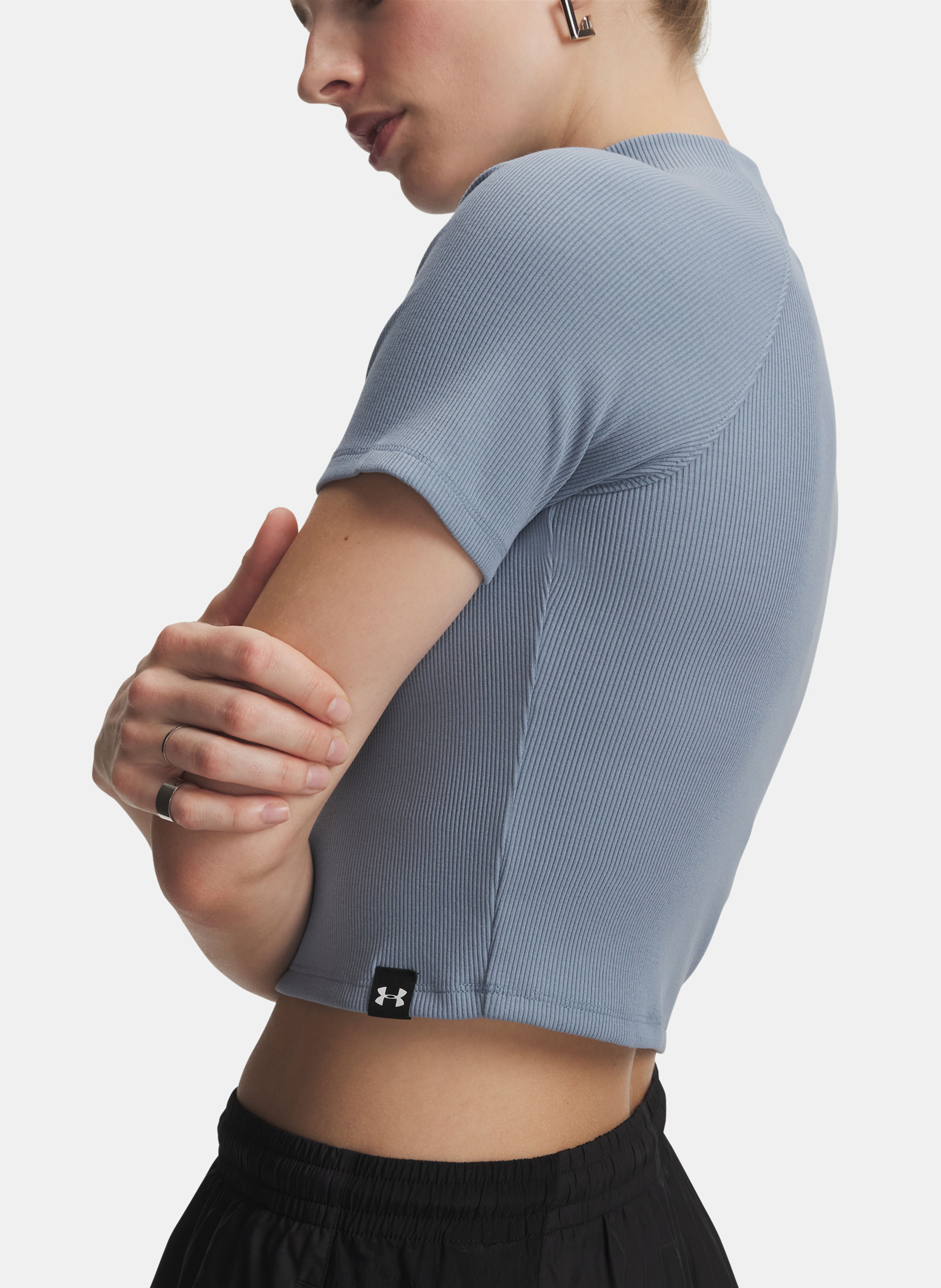 Dámské tričko Under Armour UA RIVAL RIB MOCK SS TEE - 003
