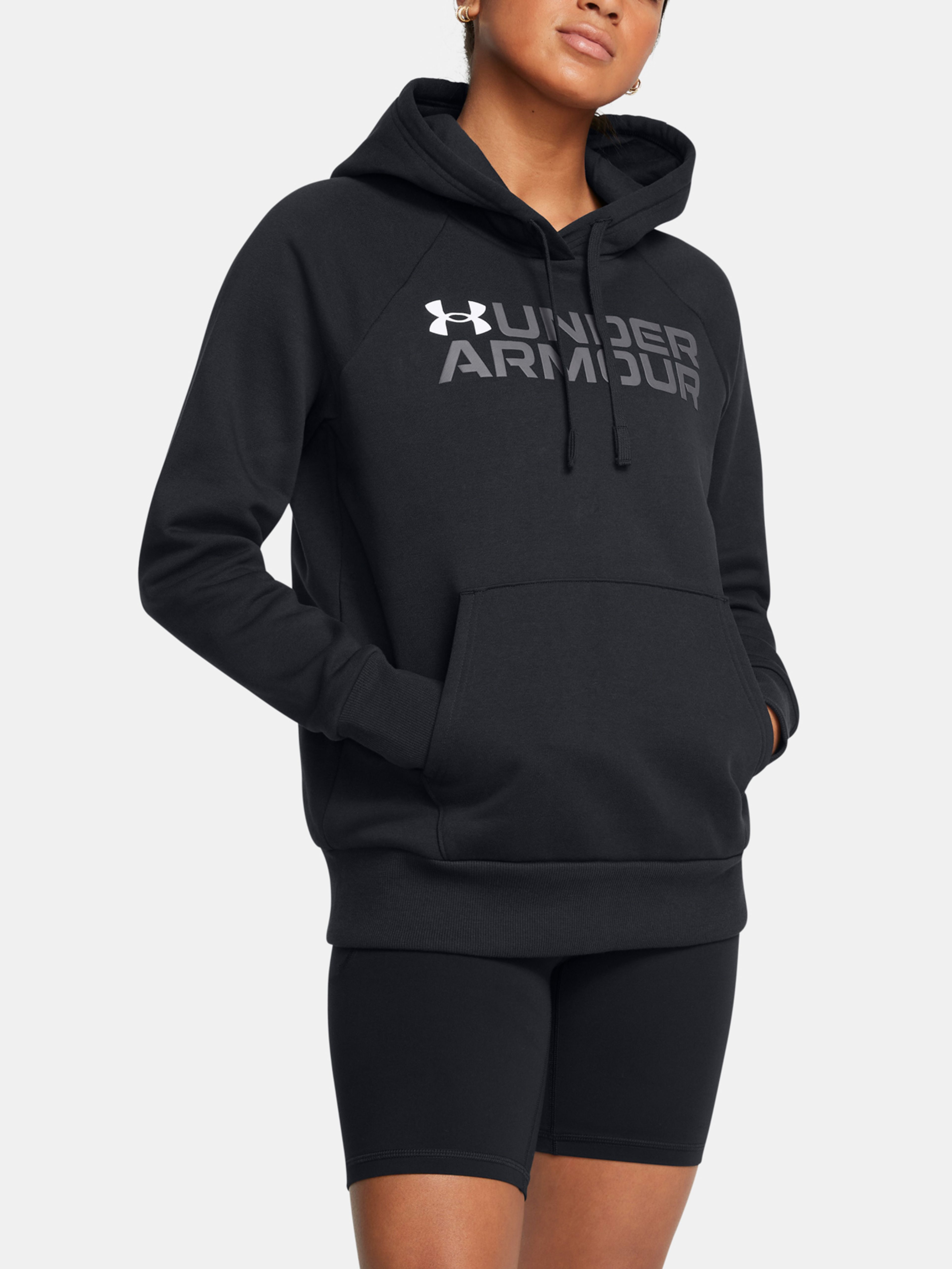 Ženski pulover Under Armour Rival Fleece Wordmark Hoodie