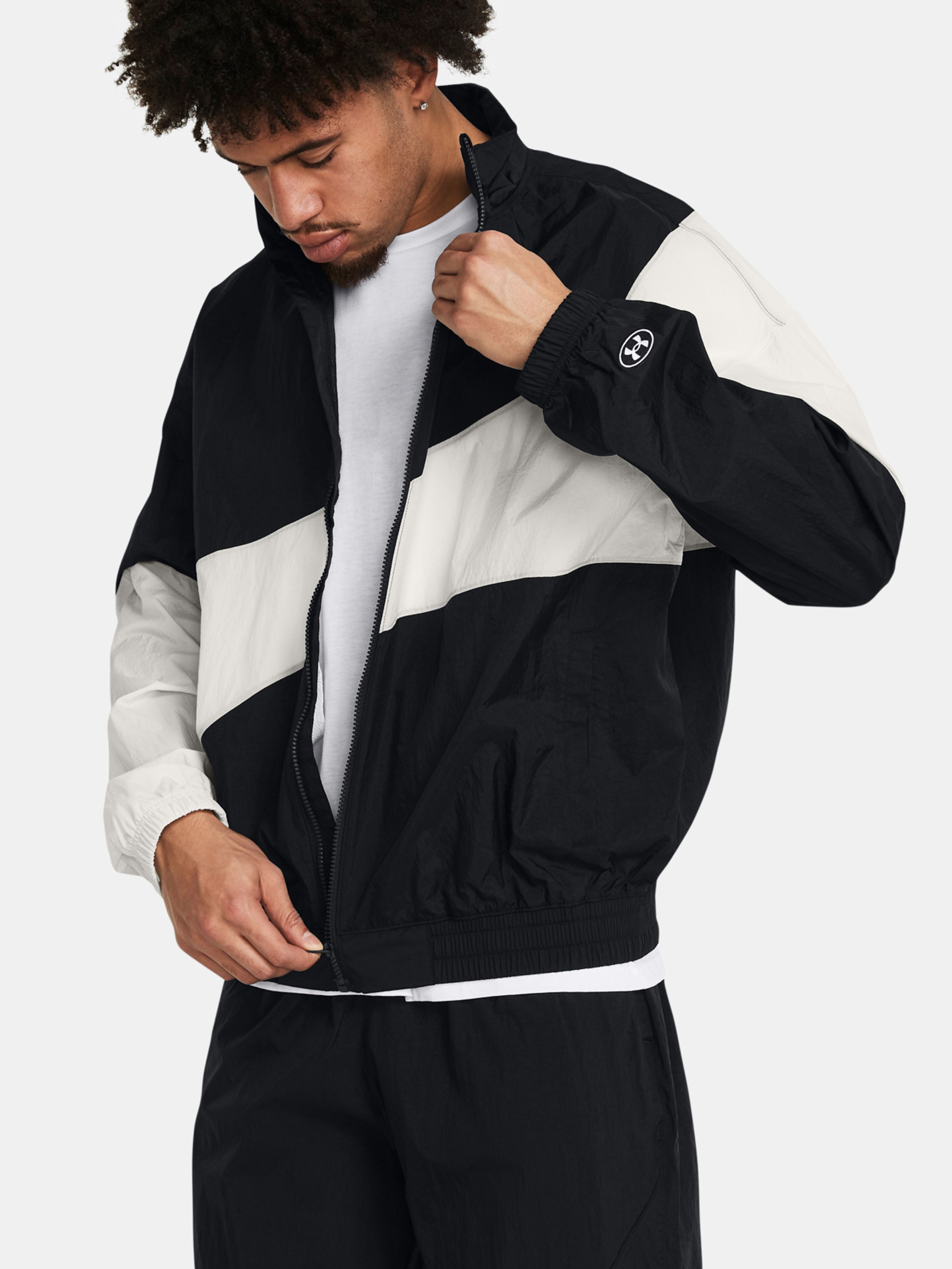 Pánská bunda Under Armour UA Legacy Crinkle Jacket-BLK