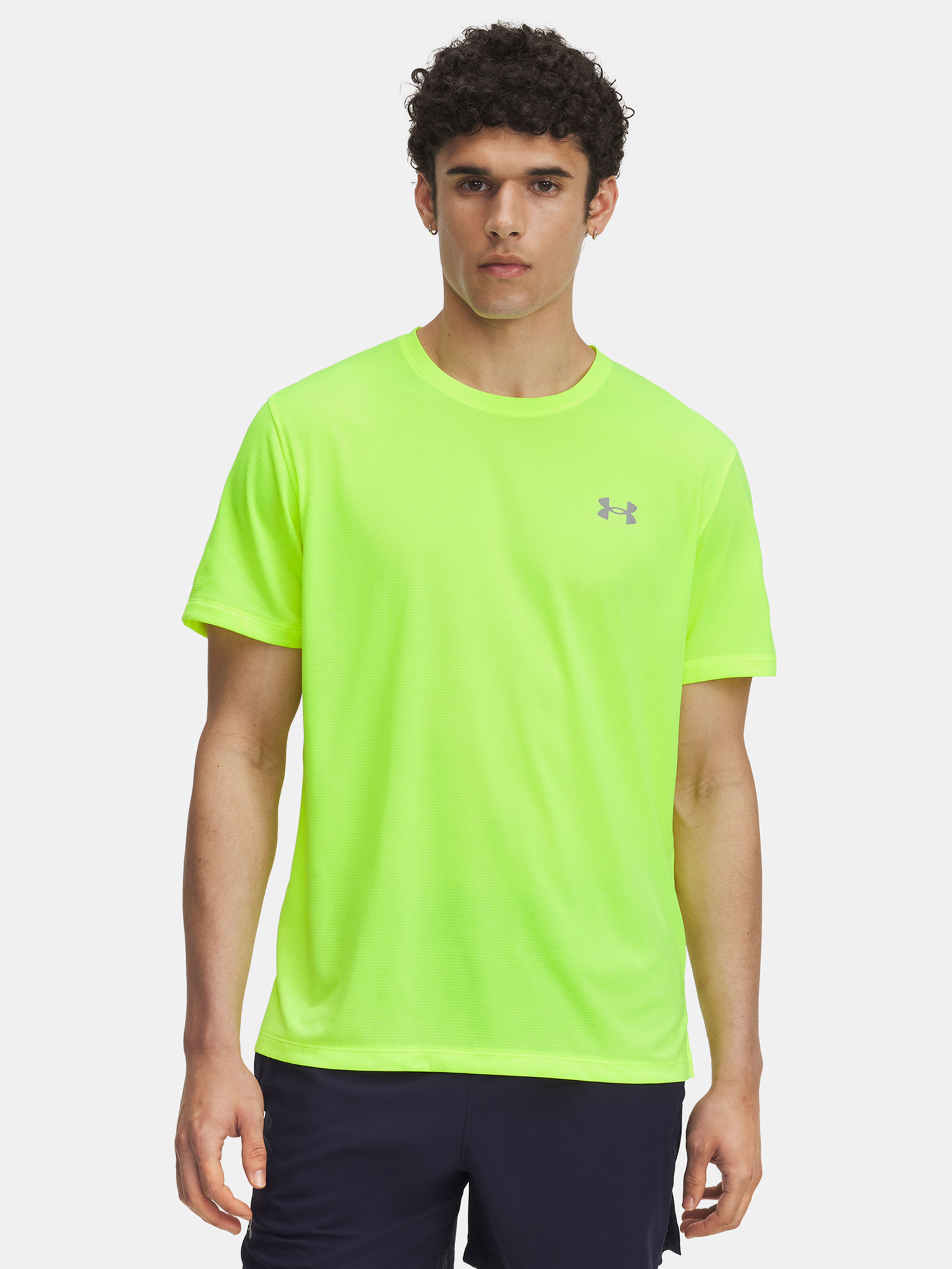 Pánske tričko Under Armour UA LAUNCH SHORTSLEEVE-YLW