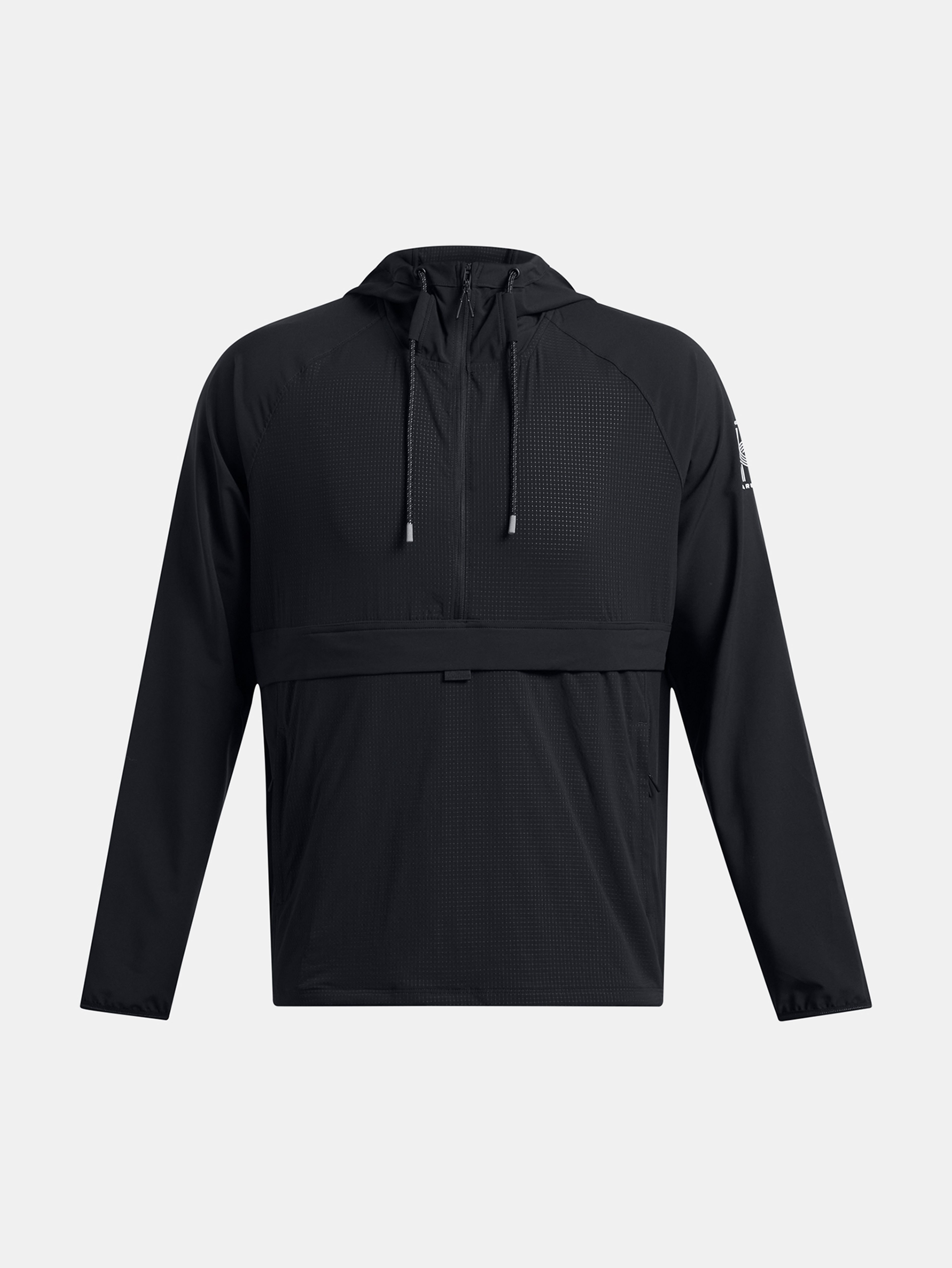 Férfi dzseki Under Armour UA RUN ANYWHERE ANORAK-BLK