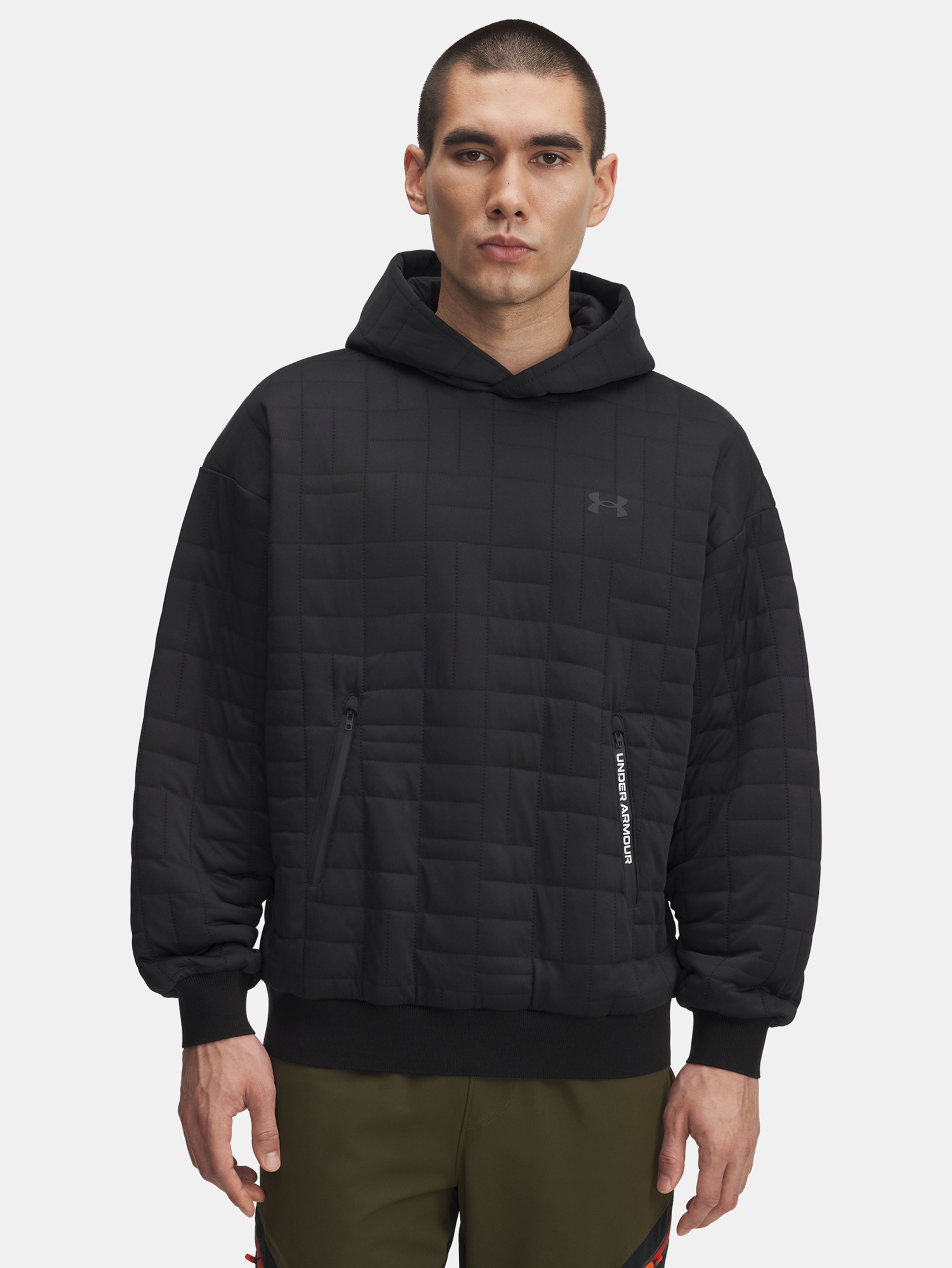 Pánská mikina Under Armour UA Unstoppable Flc Txtr Hdy-BLK
