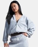 Ženska jakna  Under Armour Unstoppable Fleece FZ Jkt-Siva - 001