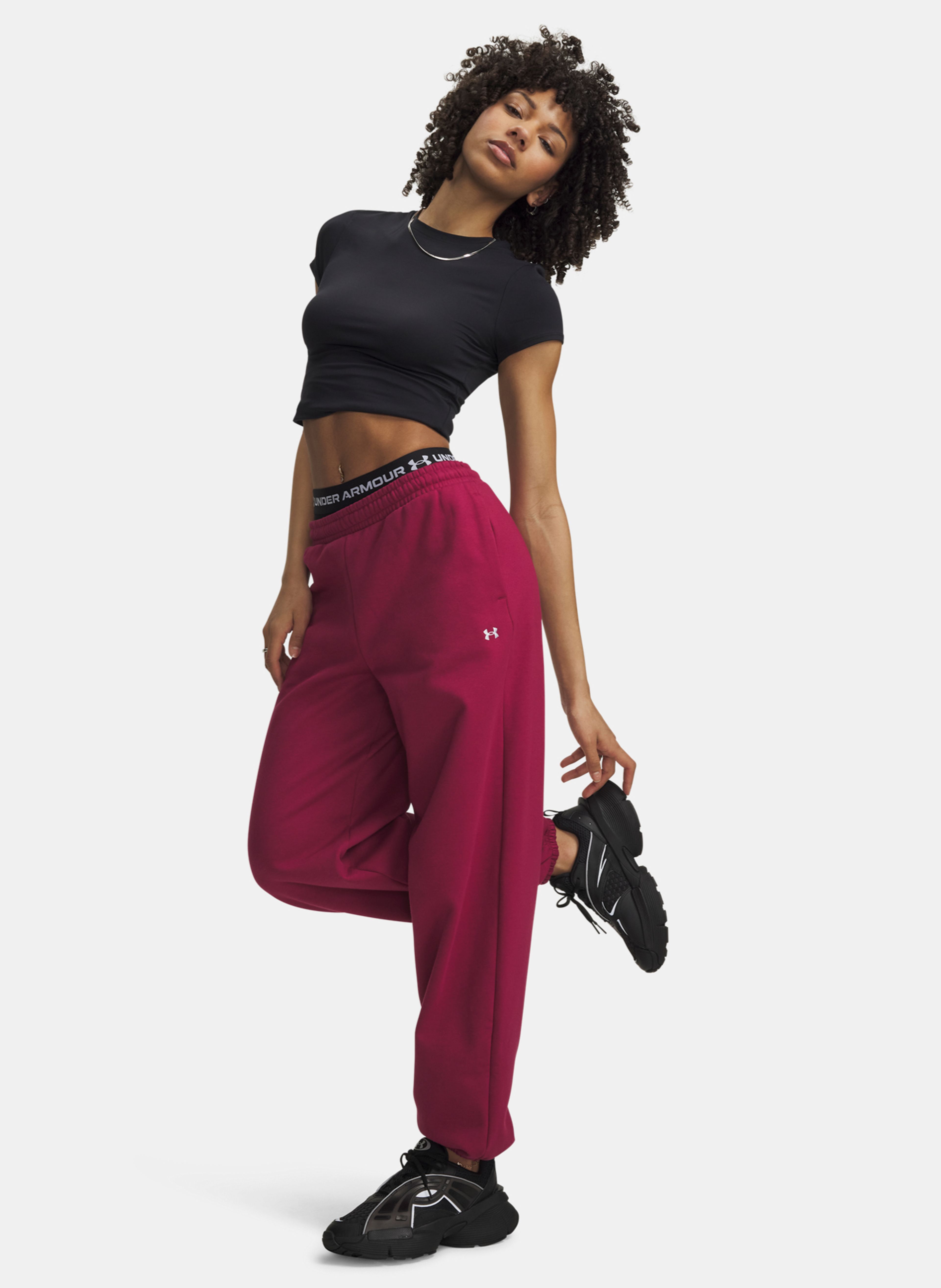 Naiste spordipüksid Under Armour Icon Flc Gym Pant - 003