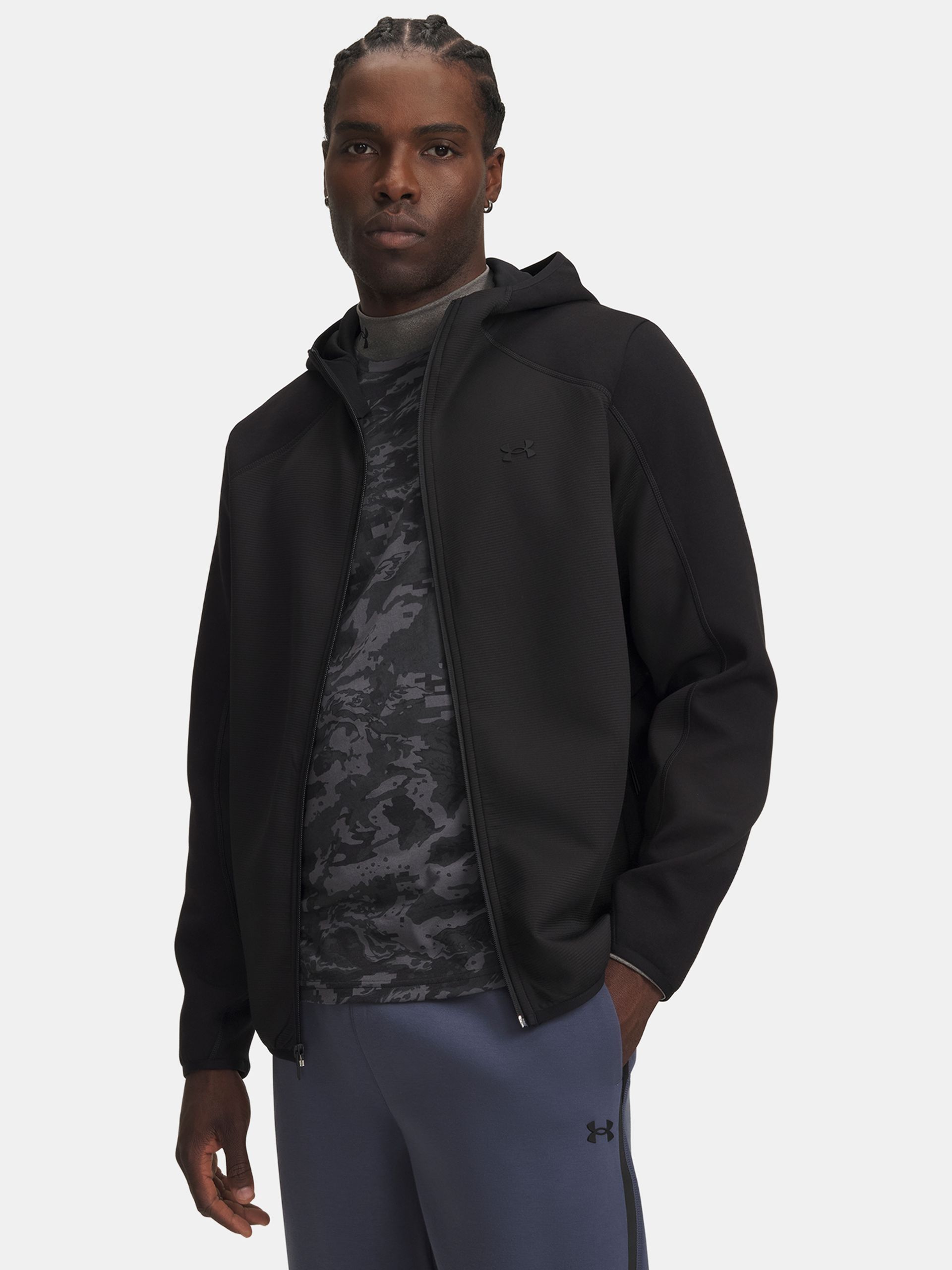 Férfi felső Under Armour UA Unstoppable Flc Txtrd FZ - 001