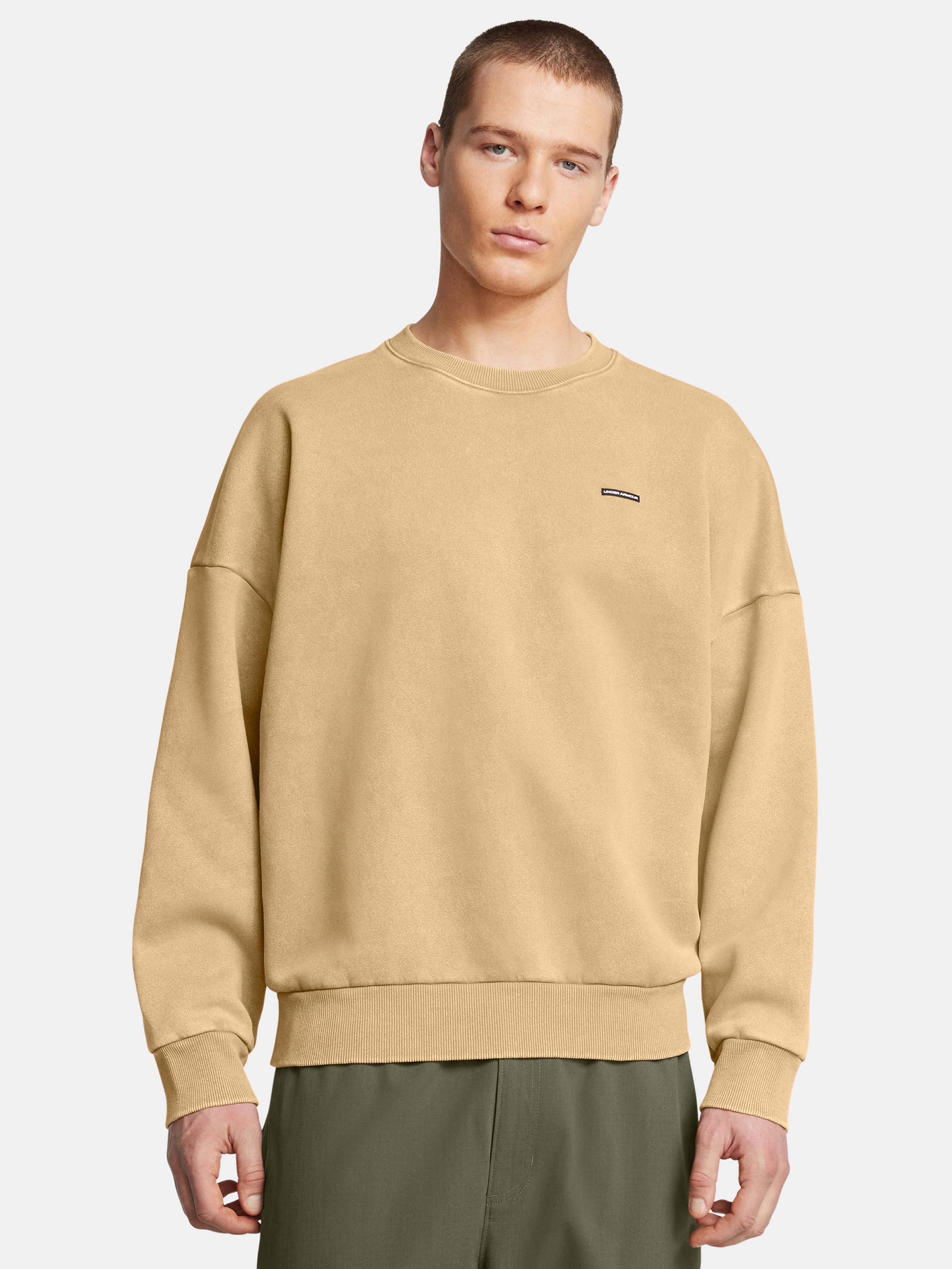 Férfi felső Under Armour UA Icon HWT Flc Wash OS Crew