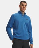 Pánska mikina Under Armour UA Sweaterfleece Hybrid HZ-Modrá - 002