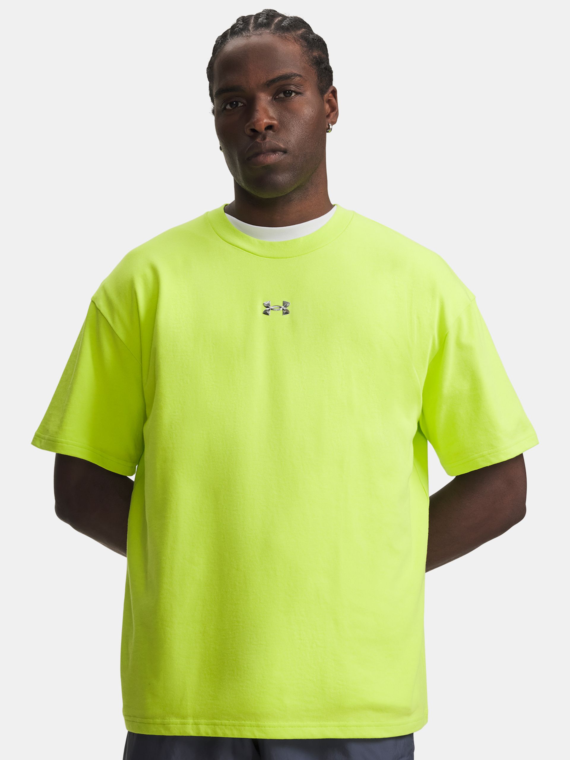 Meeste t-särk Under Armour UA M HWT METAL LOGO SS - 001