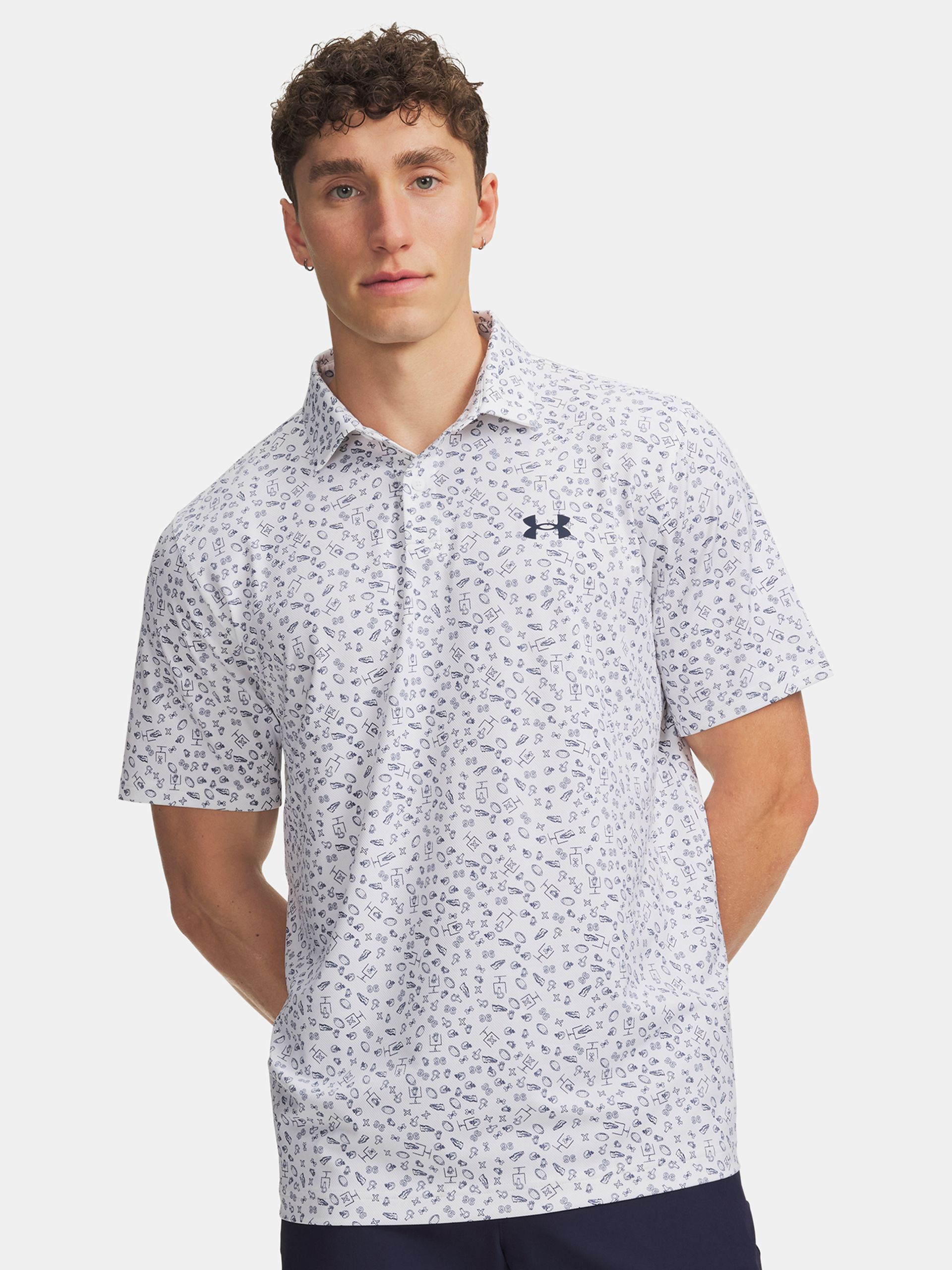 Meeste t-särk Under Armour UA Matchplay Printed Polo - 001