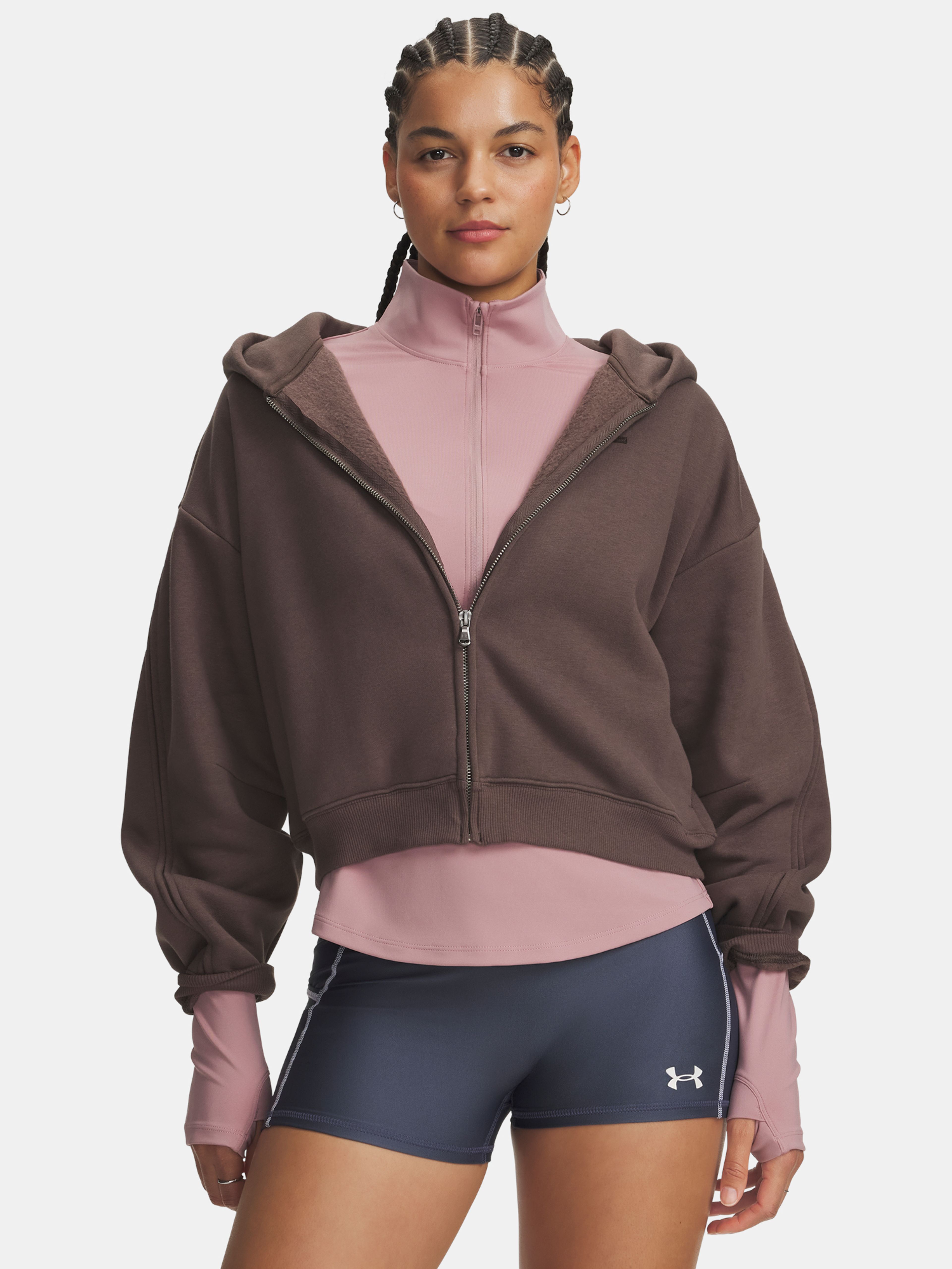 Ženski pulover Under Armour UA ICON SAMA FLC FZ - 001