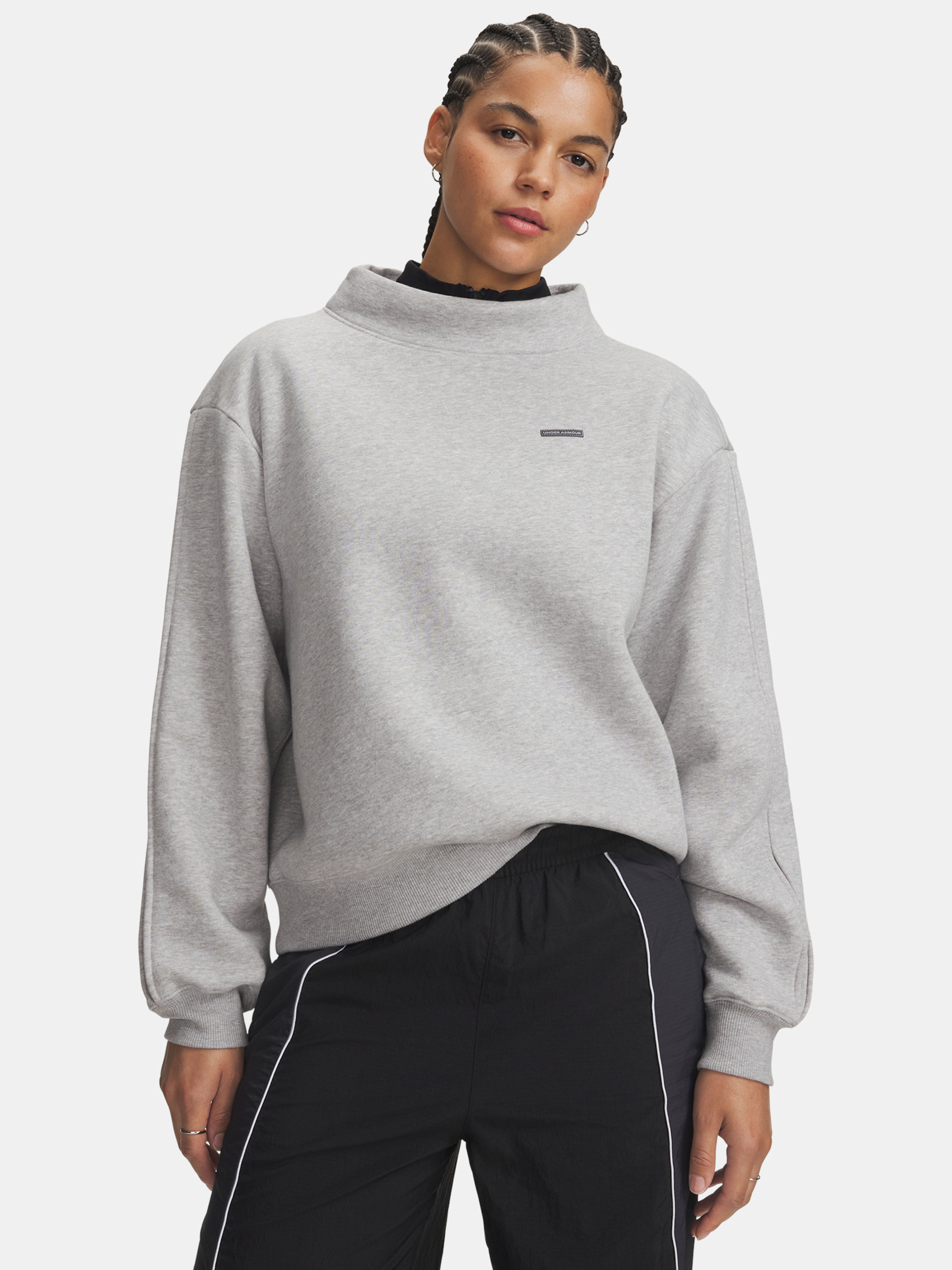 Sieviešu ikdienas džemperis Under Armour Icon Sama Flc Mock - 001