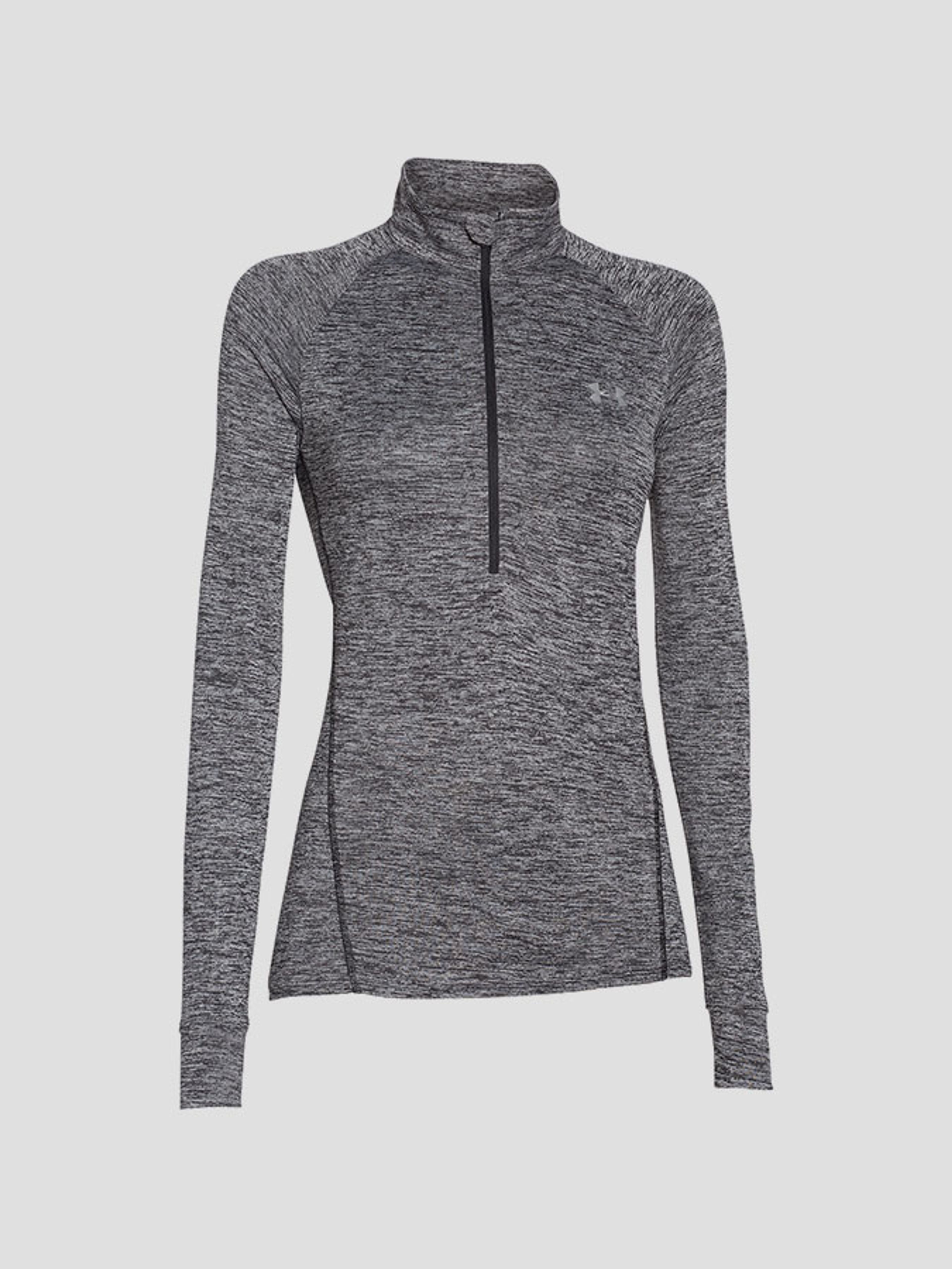 Dámské tričko Under Armour Tech 1/2 Zip - Twist/BLK/MSV