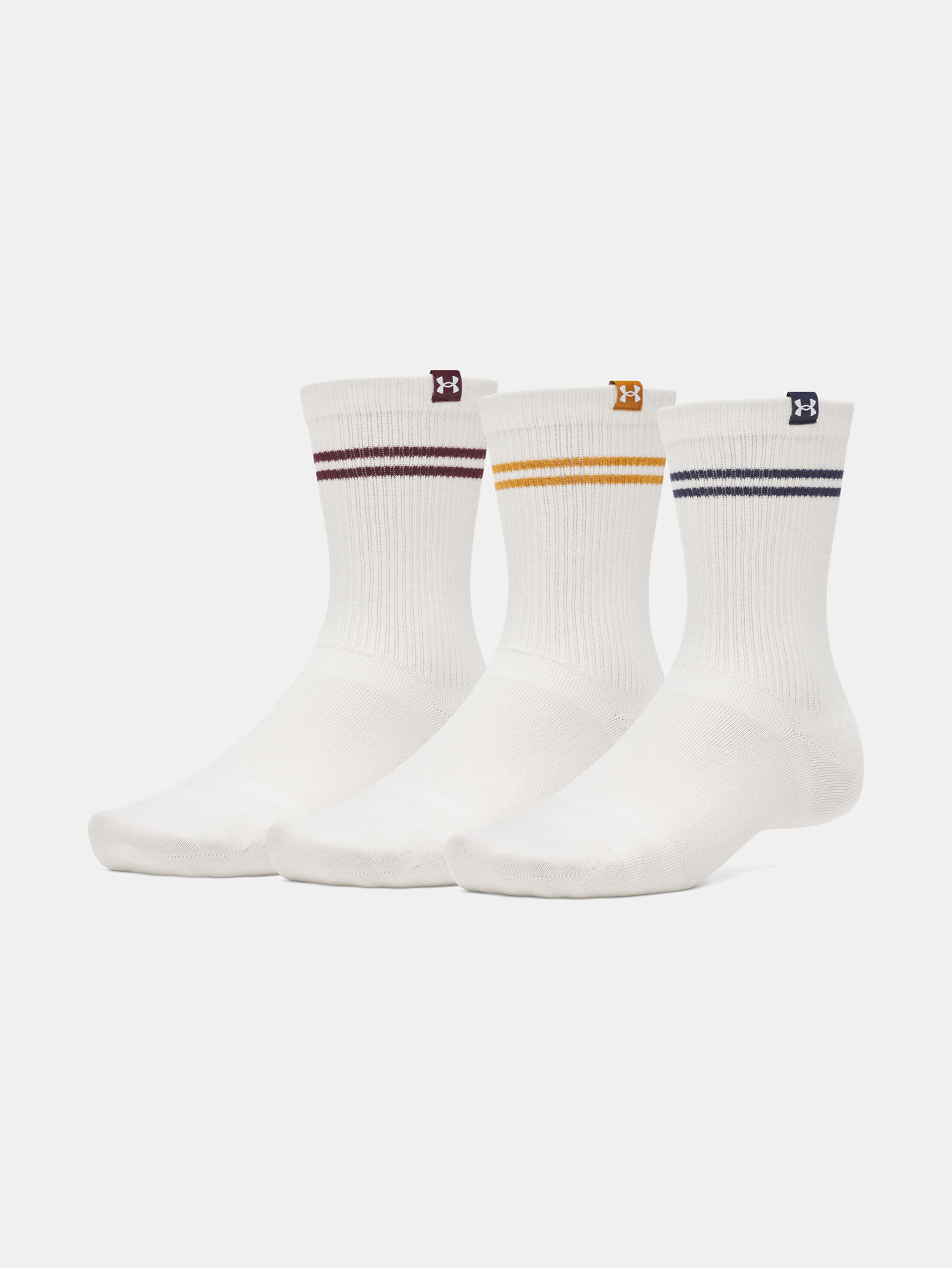 Unisex nogavice  Under Armour UA Sportswear Cotton Nv Crew-WHT