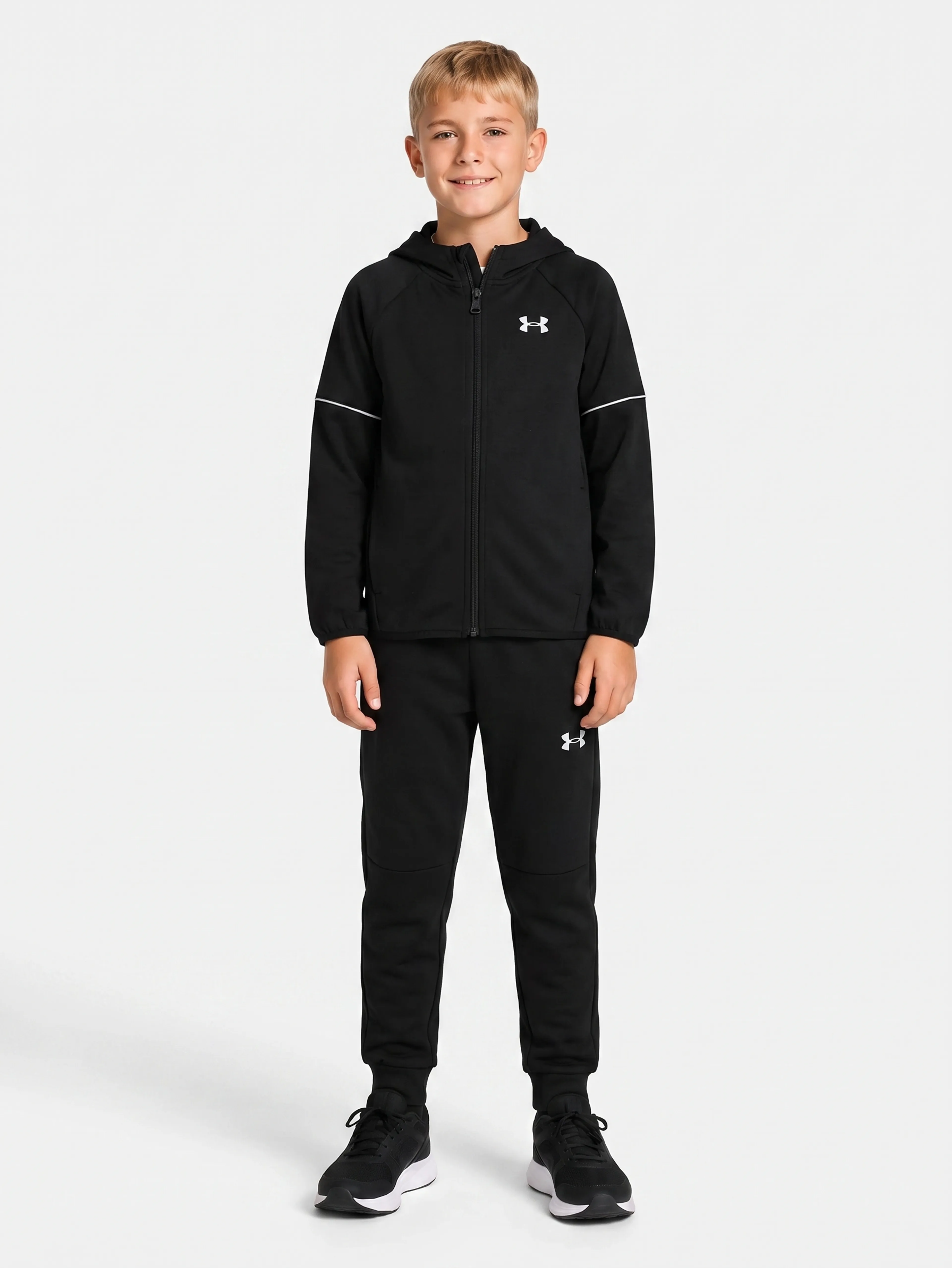 Zēnu komplekts Under Armour UA DOUBLE KNIT FZ SET - 001