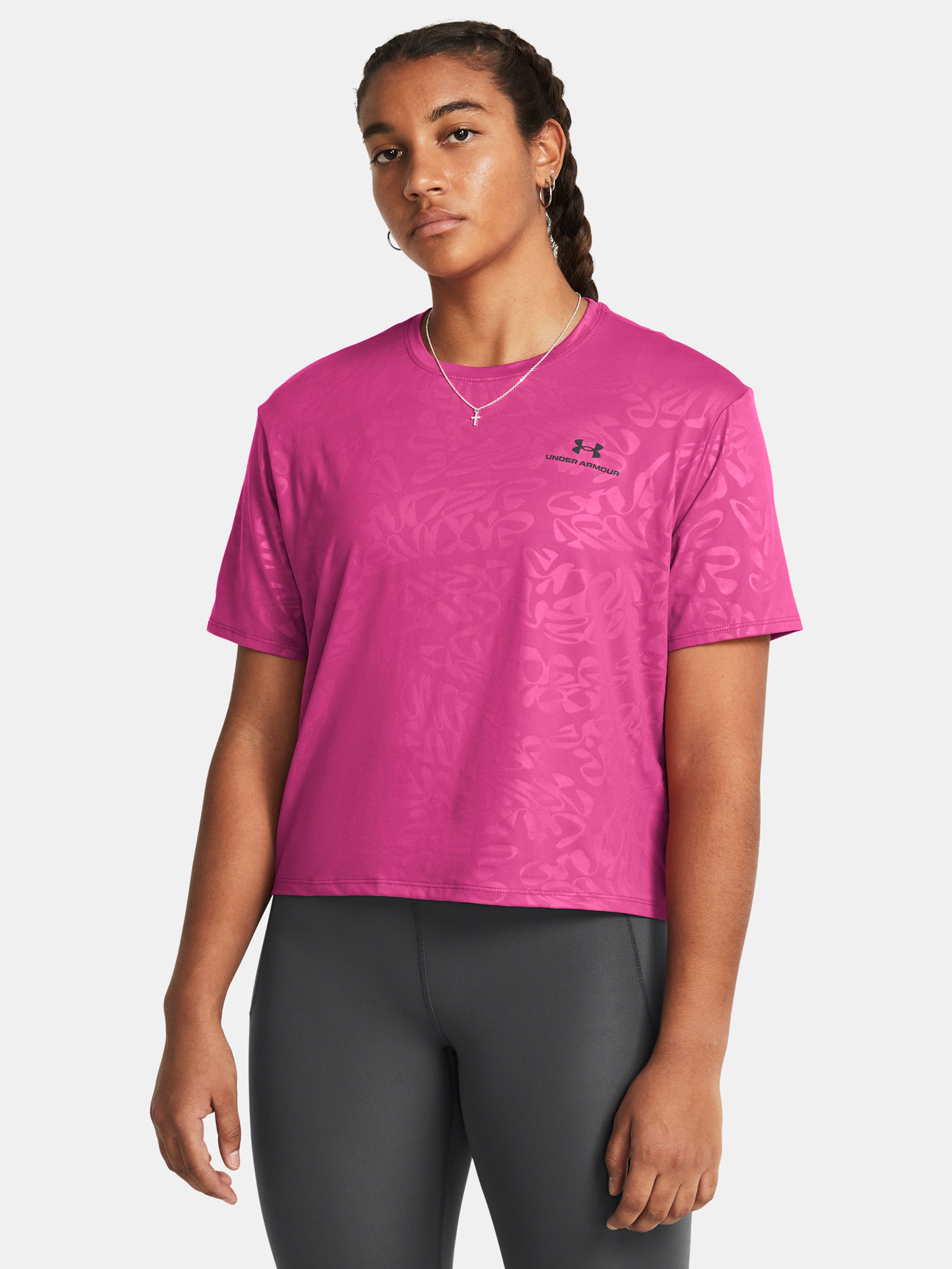 Női póló Under Armour Vanish Energy Emboss Crop SS