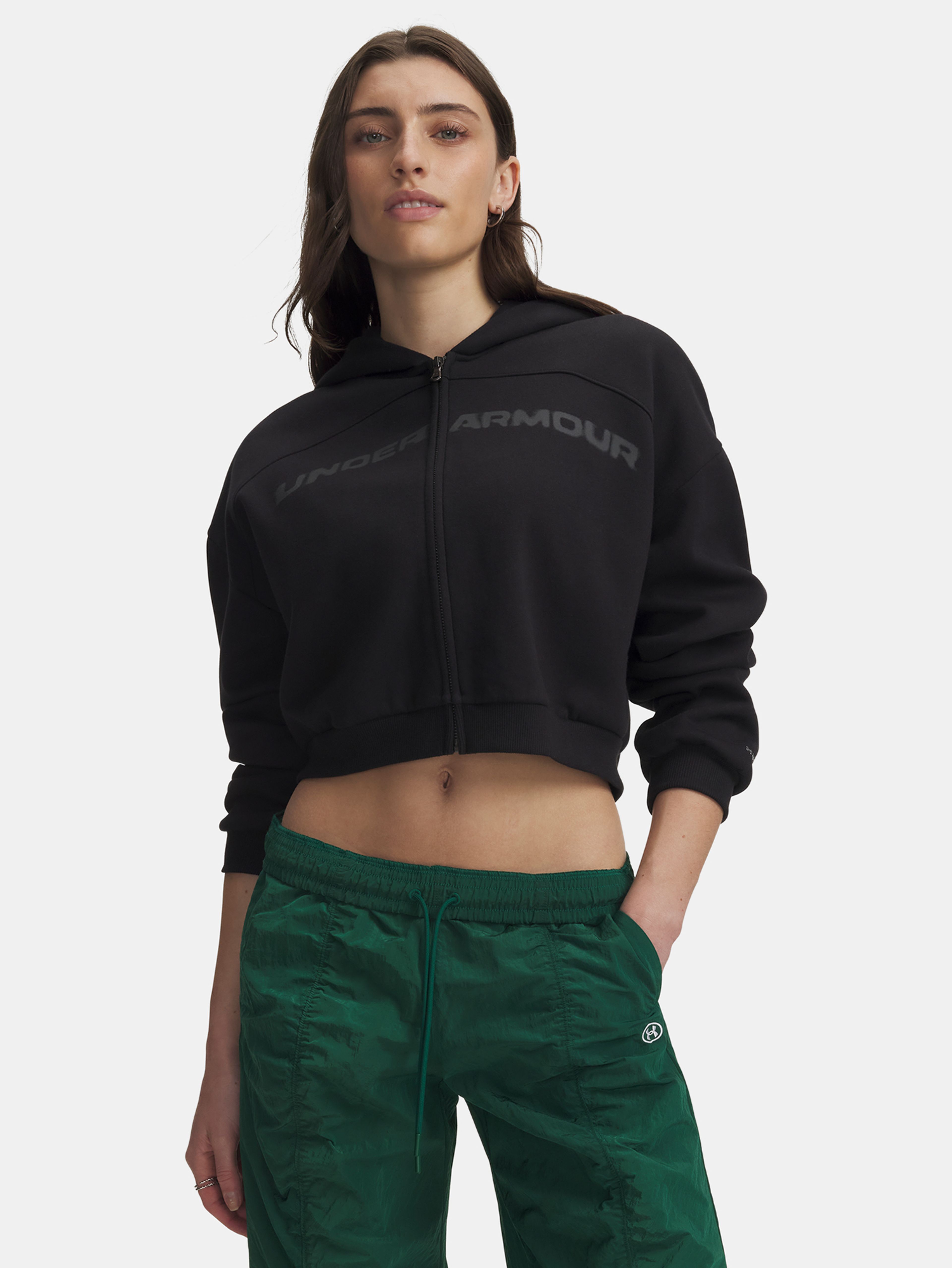 Sieviešu ikdienas džemperis Under Armour Icon Flc Wordmark FZ - 001