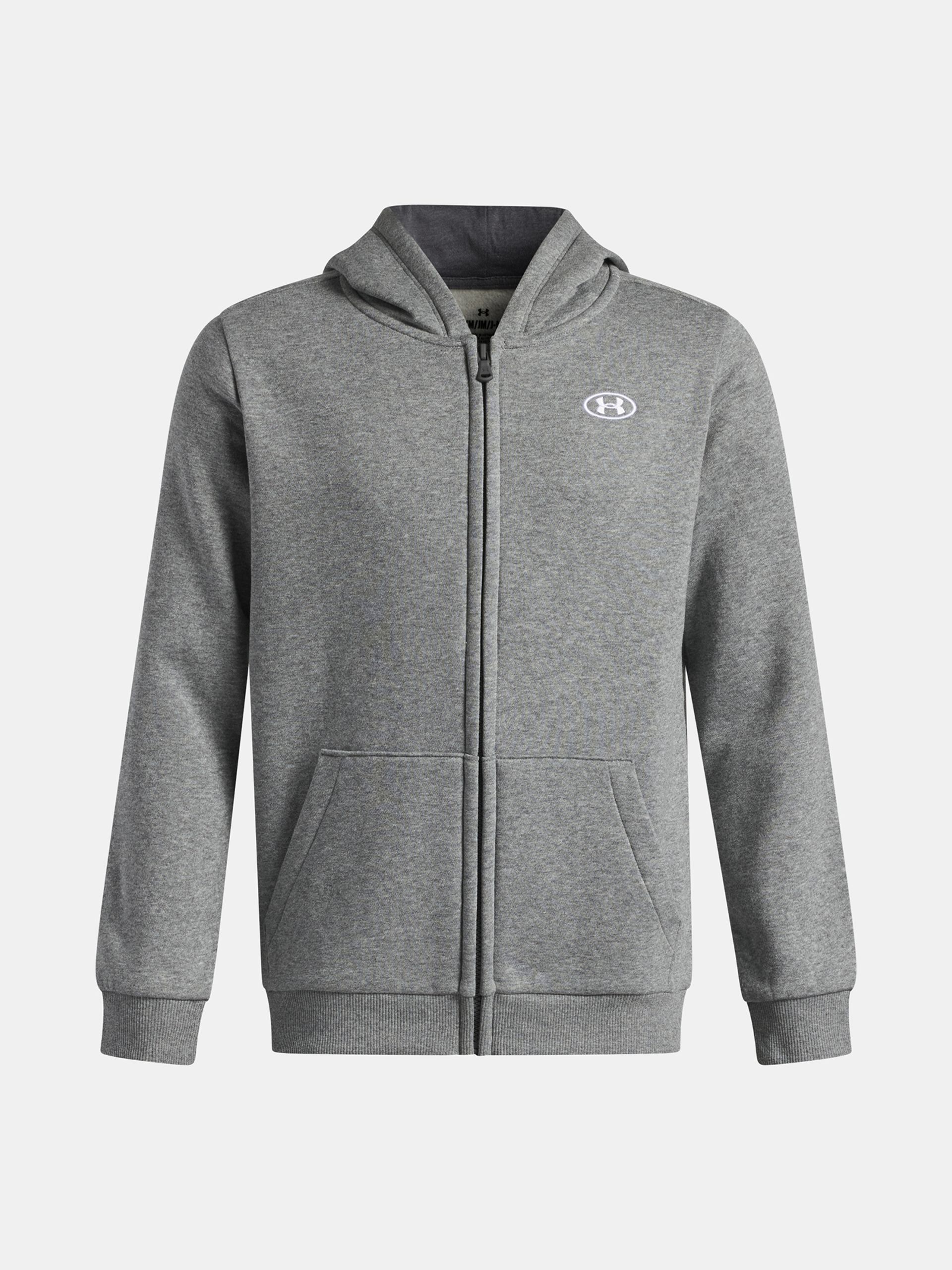 Zēnu ikdienas džemperis Under Armour UA B RIVAL FLEECE FZ HOODIE - 001