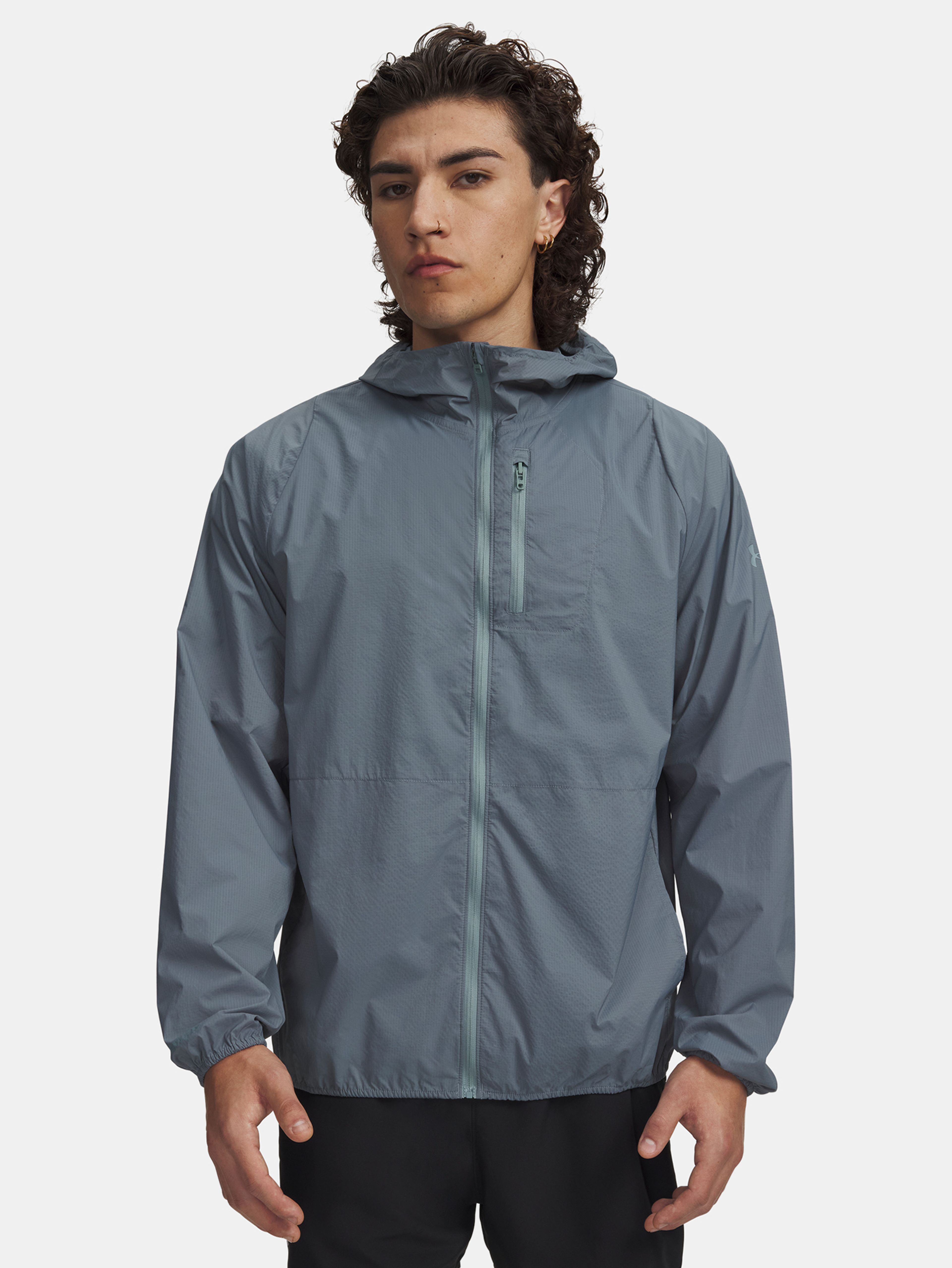 Férfi dzseki Under Armour LAUNCH LIGHTWEIGHT JKT-BLU