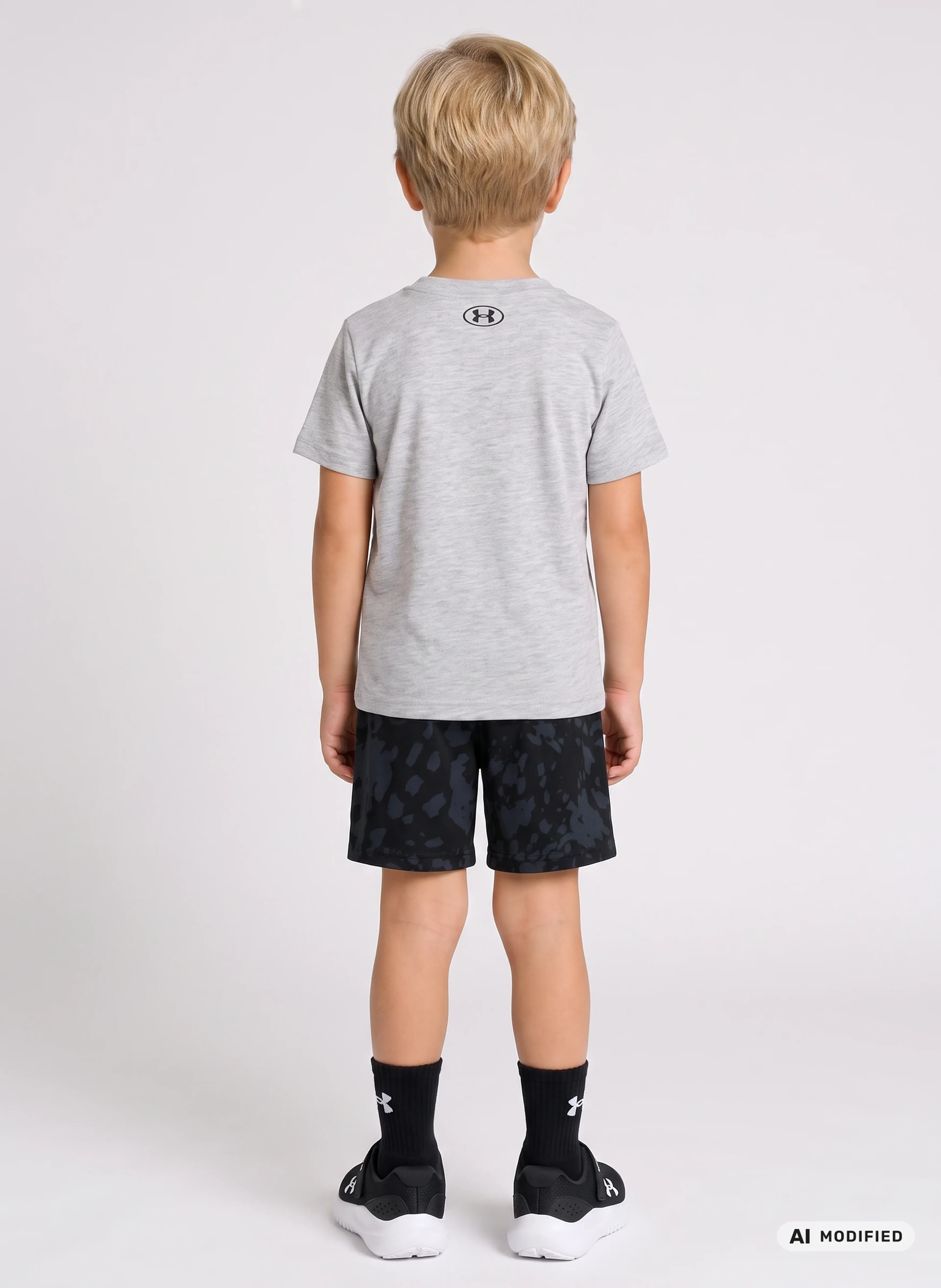 Berniuku rinkinys Under Armour UA PRINTED SS SHORT SET-GRY - 003