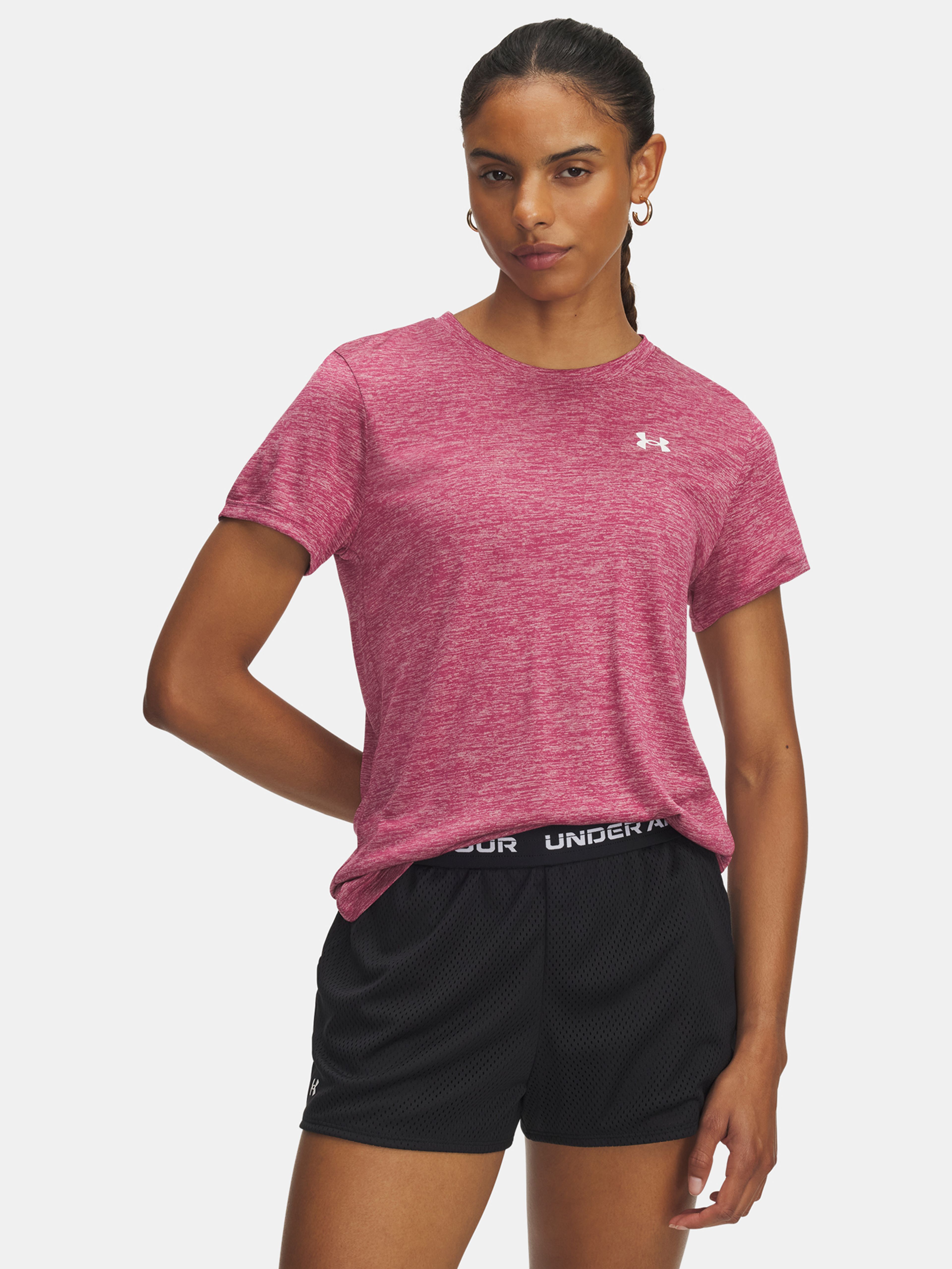 Dámské tričko Under Armour Tech SSC- Twist-RED