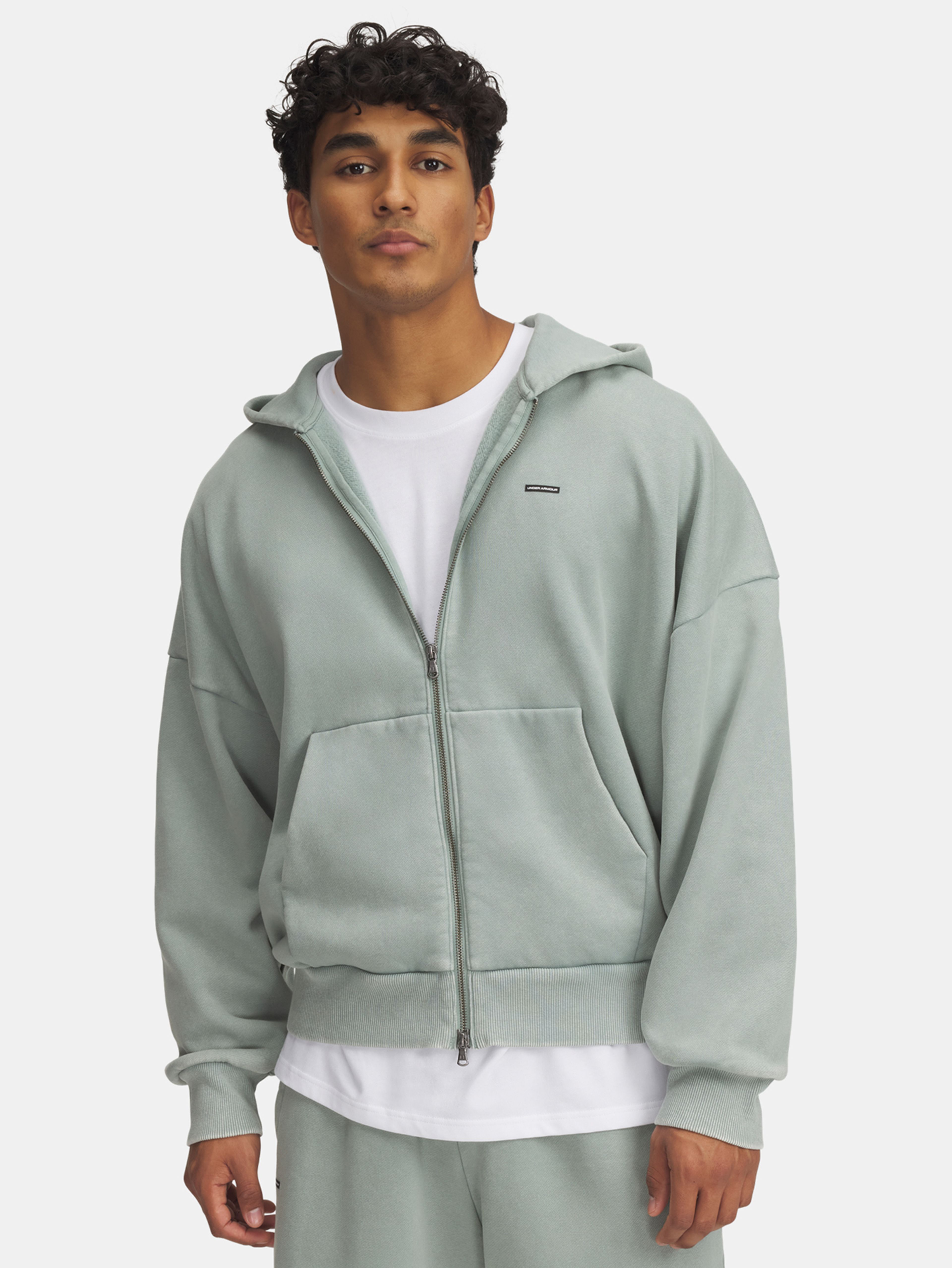 Férfi felső Under Armour Icon HWT Fleece Wash FZ