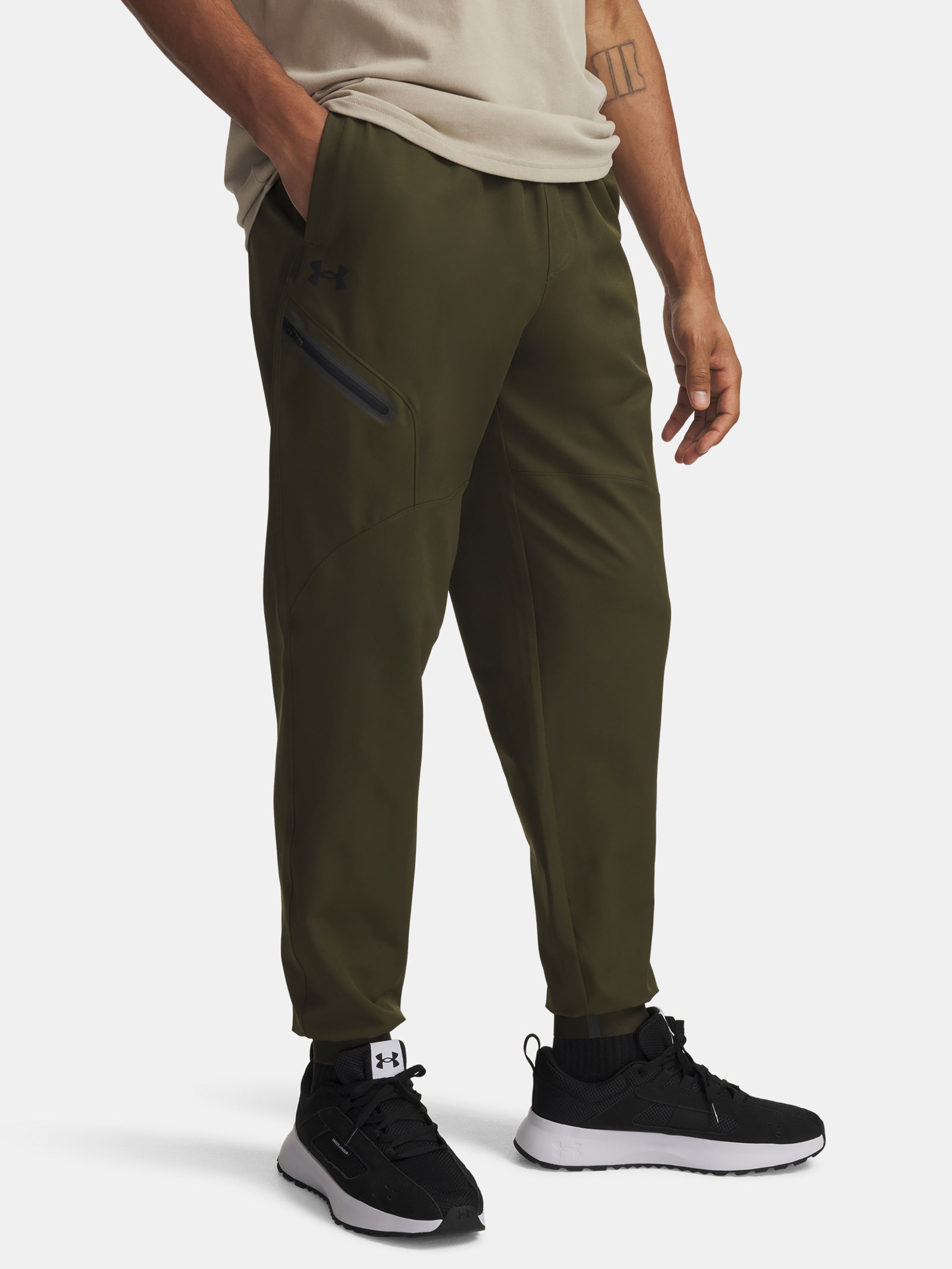 Férfi melegítők Under Armour UA Unstoppable Woven Jogger-GRN