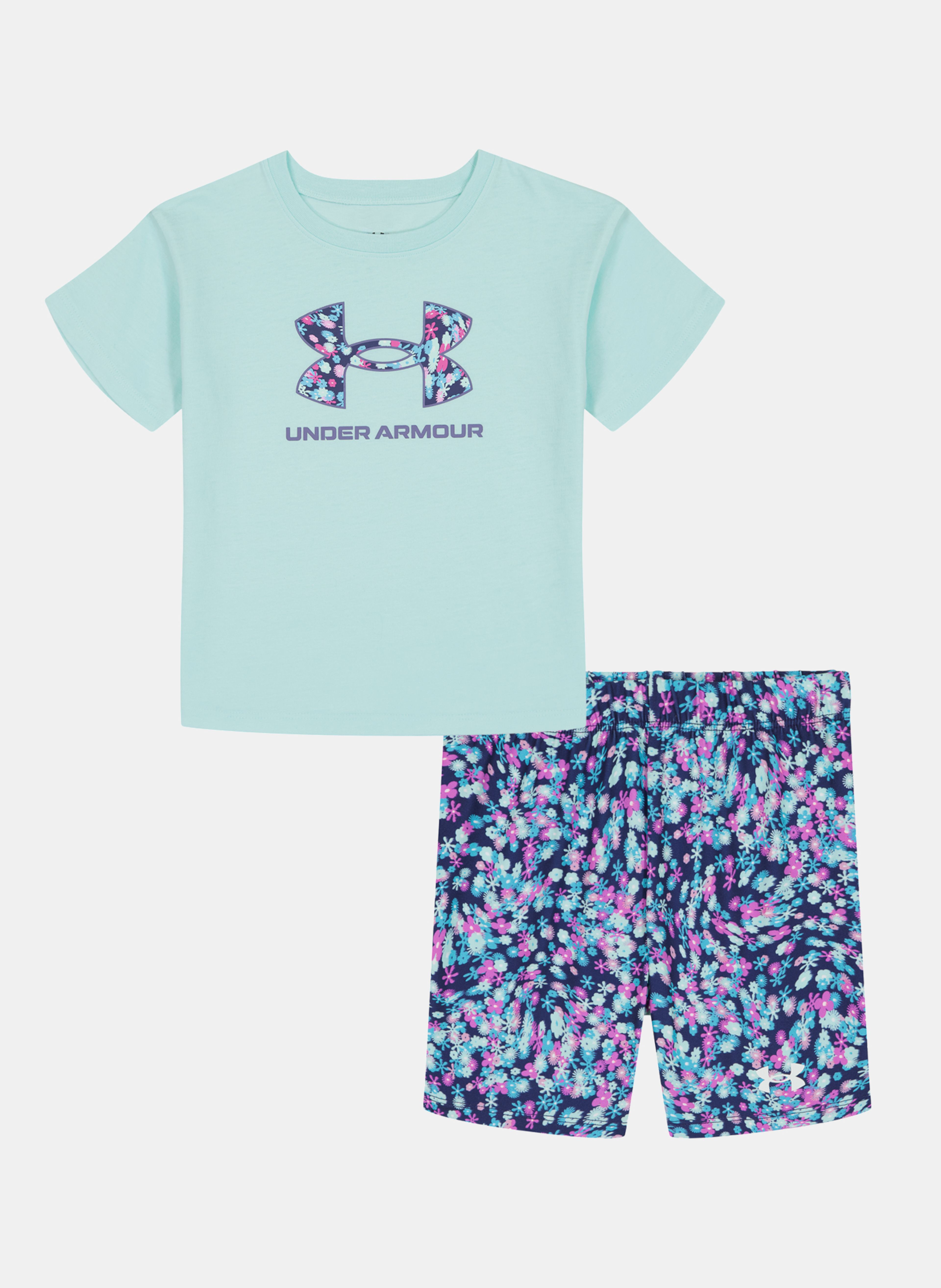 Mergaičių rinkinys Under Armour UA PRINTED BIKE SHORT SET - 002