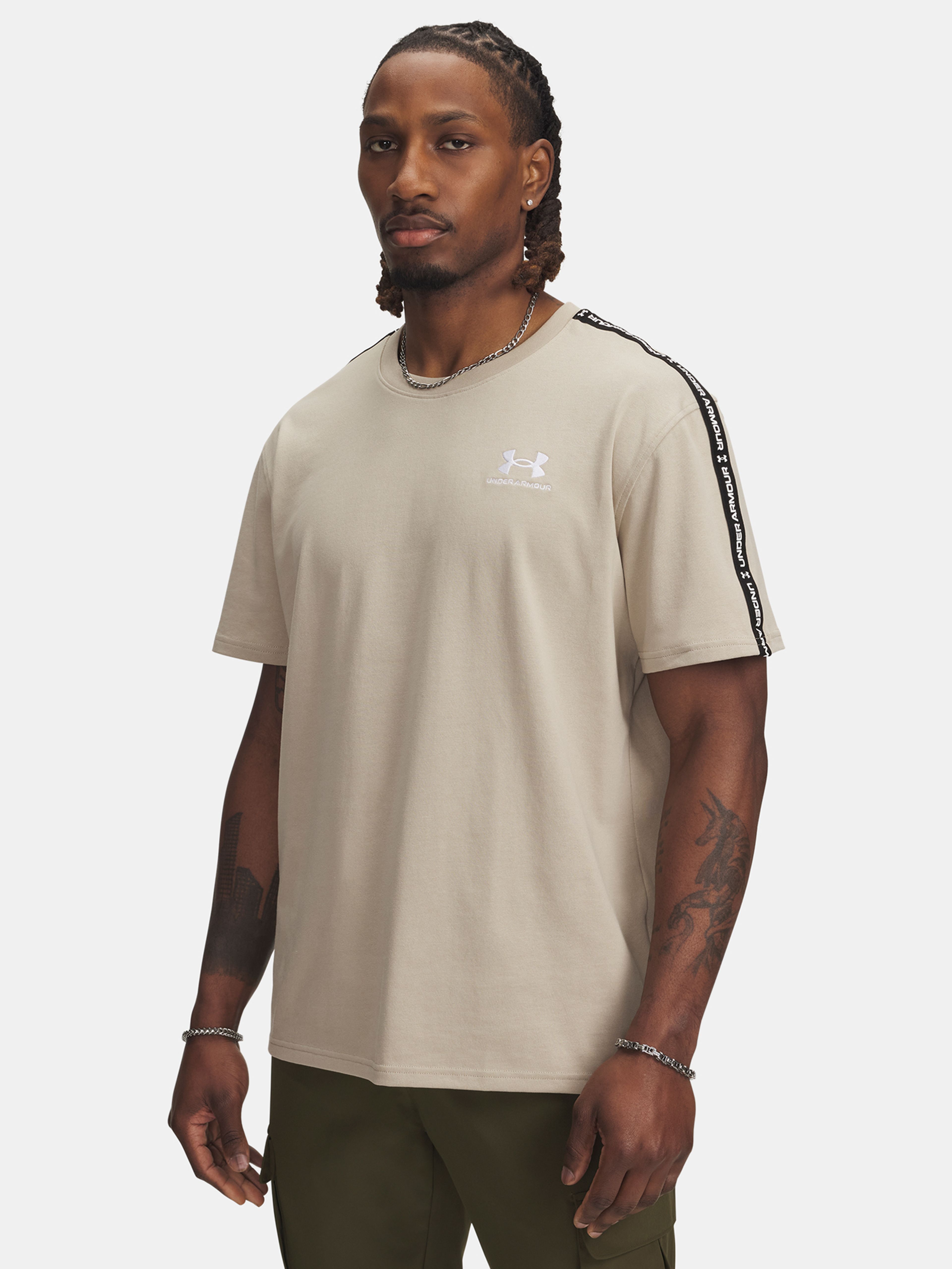 Moška majica Under Armour UA Icon HWT Tee Taping-BRN