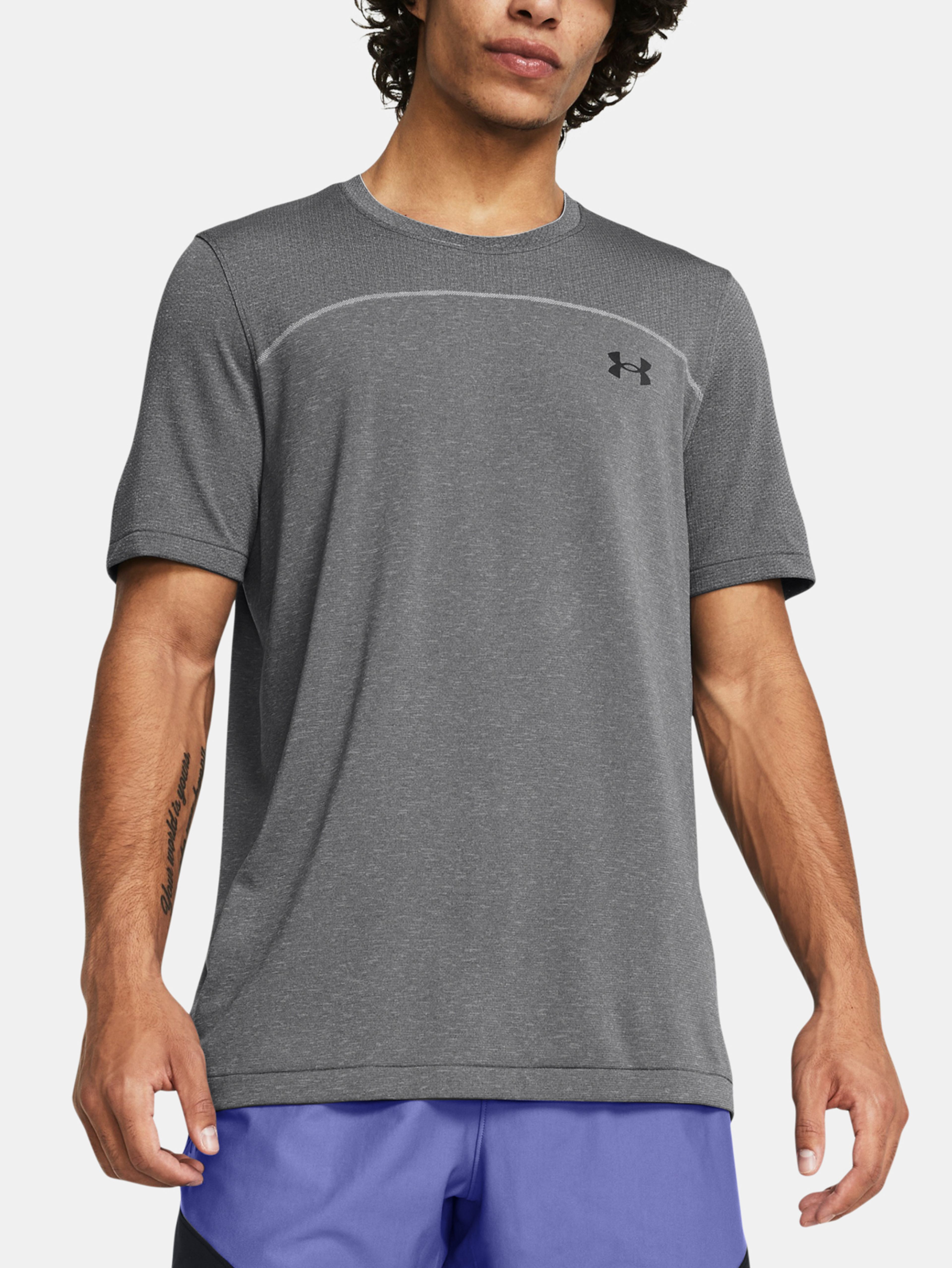 Férfi póló Under Armour UA Rush Seamless Wordmark SS