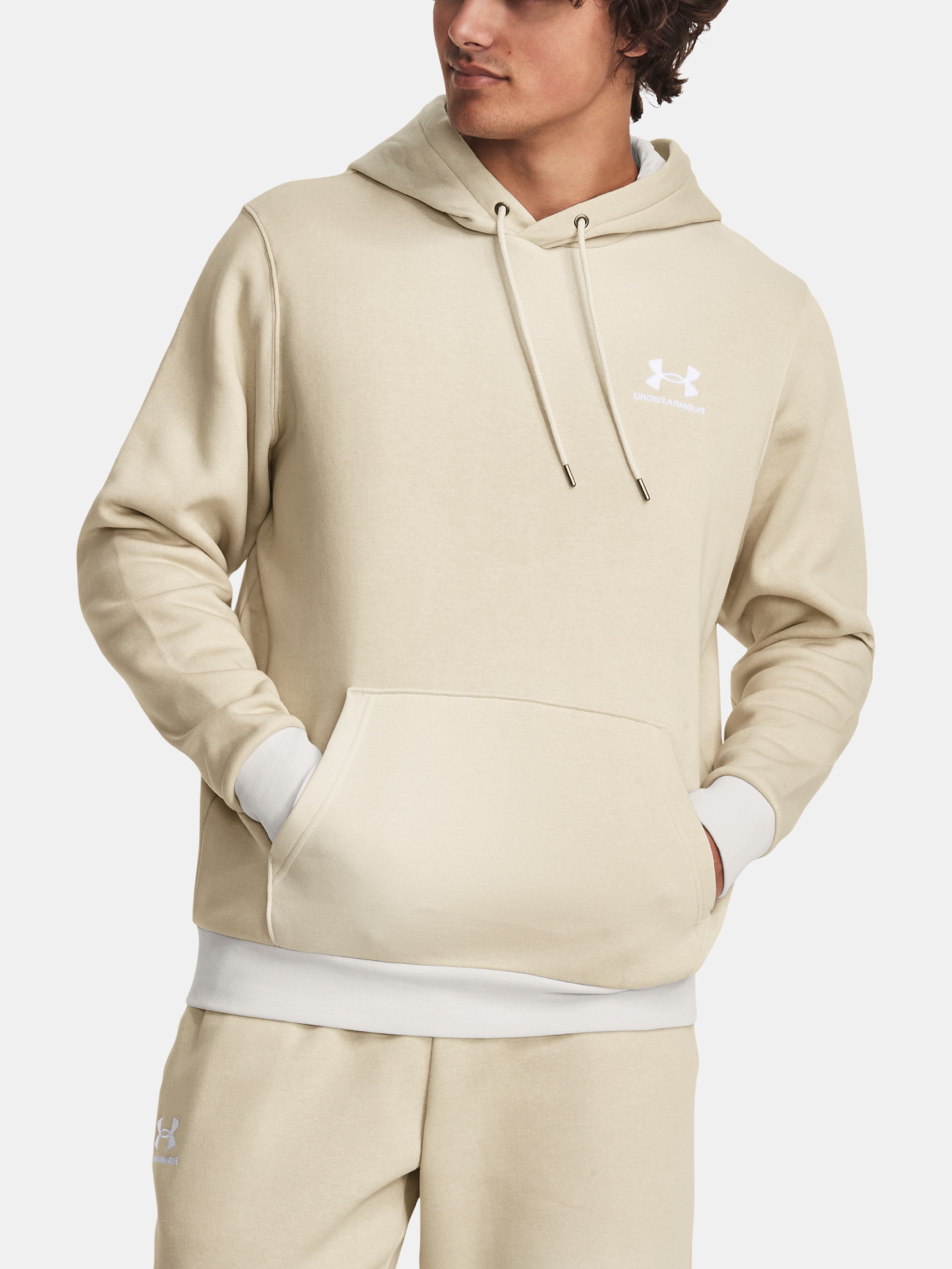 Férfi felső Under Armour UA Essential Flc Novelty HD