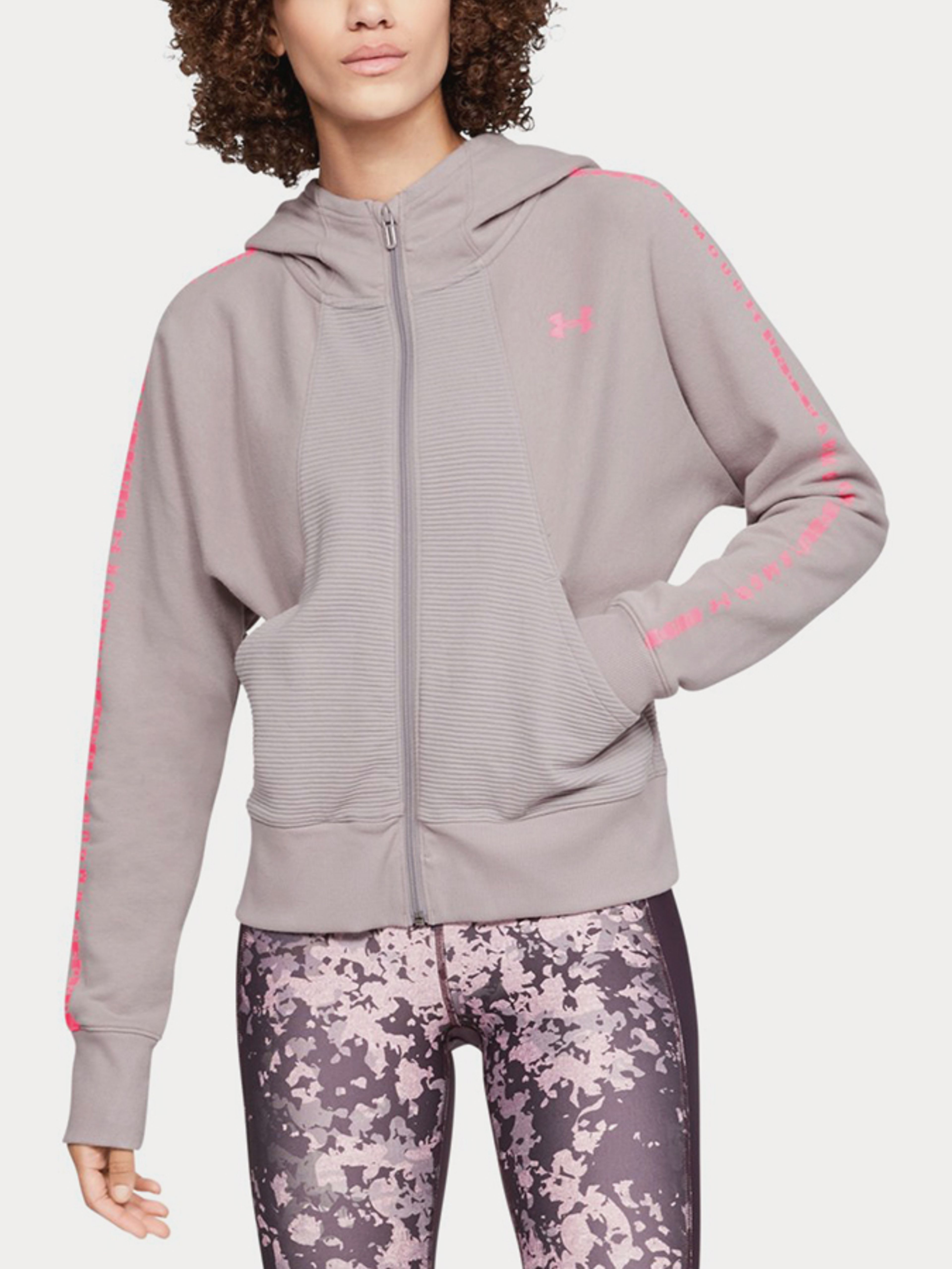 Női felső Under Armour Tb Ottoman Fleece Fz-Wm Graphic