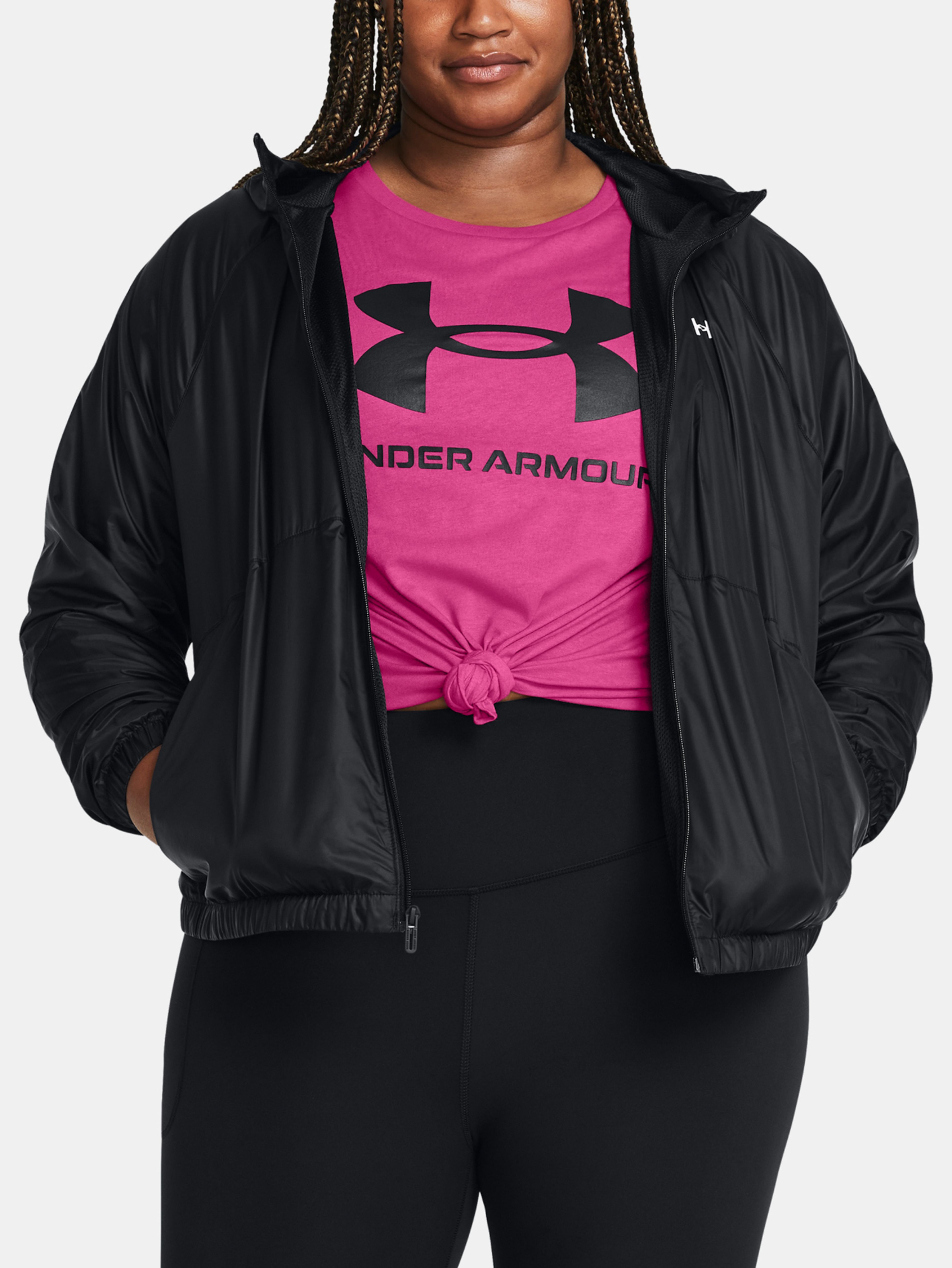 Dámska bunda Under Armour UA SPORT WINDBREAKER JKT&-BLK