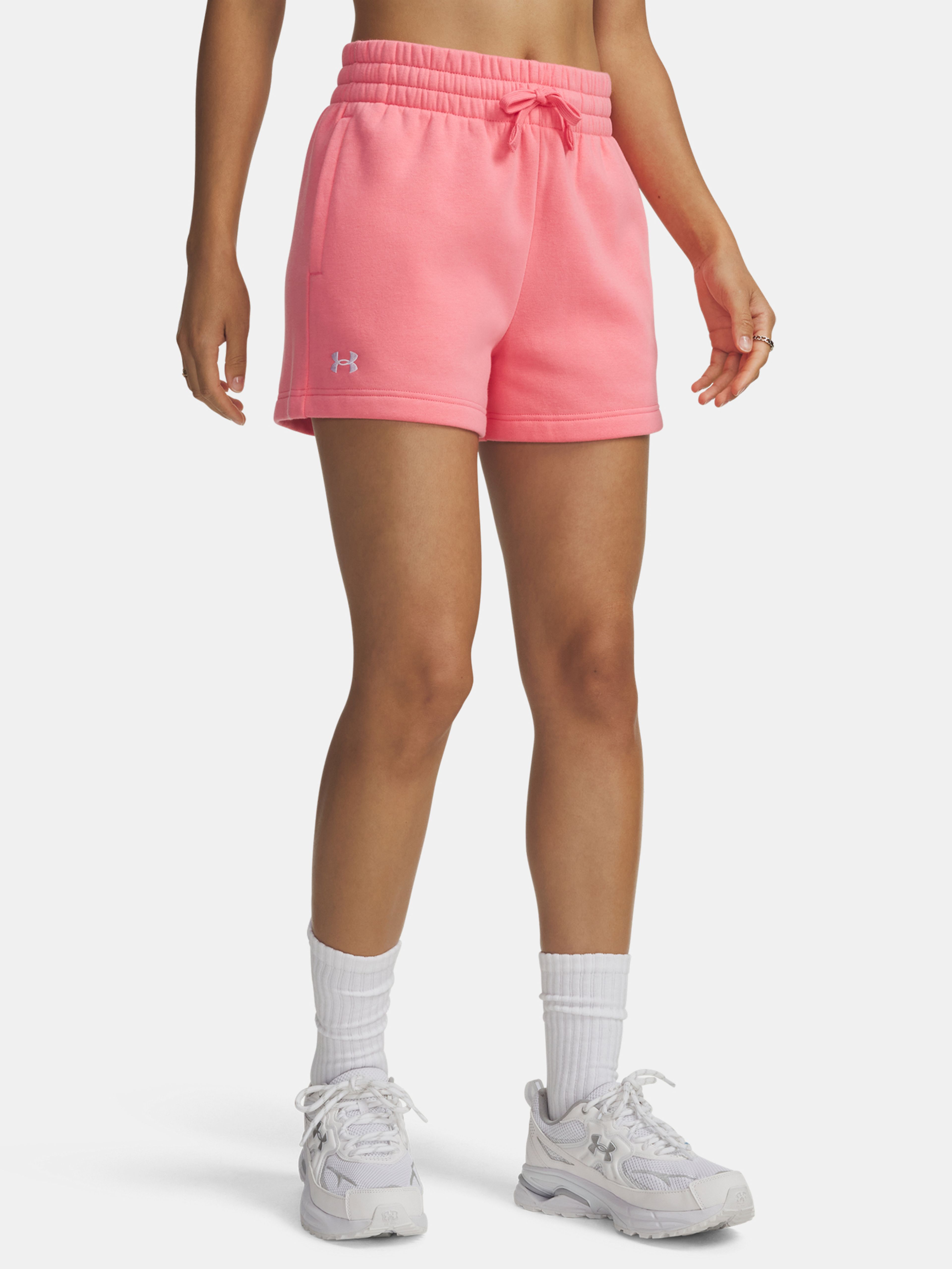 Ženske kratke hlače Under Armour Rival Fleece Short-PNK