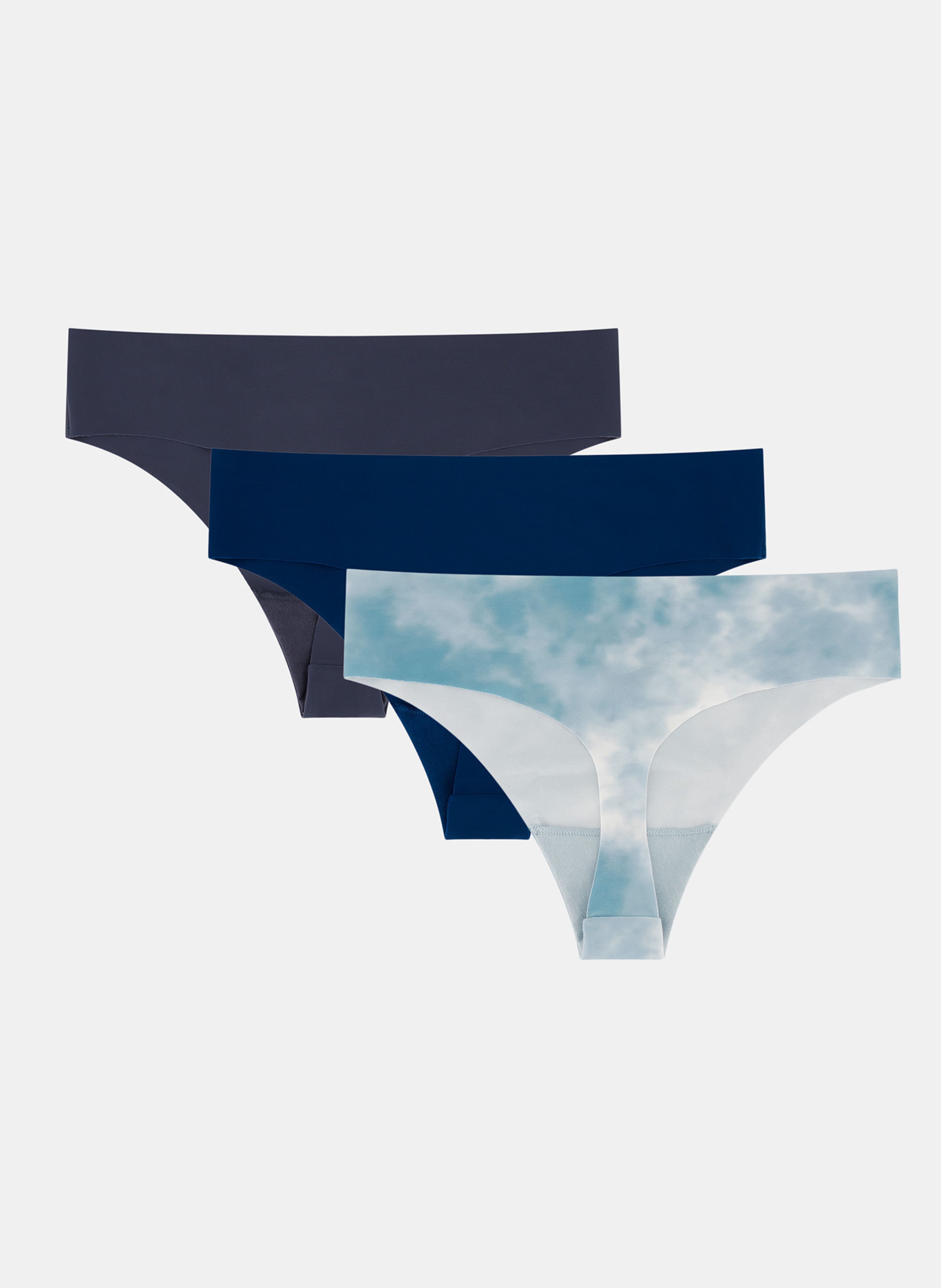 Sieviešu tangas Under Armour UA Pure Stretch No Show Thong -Print - 3pk - 002