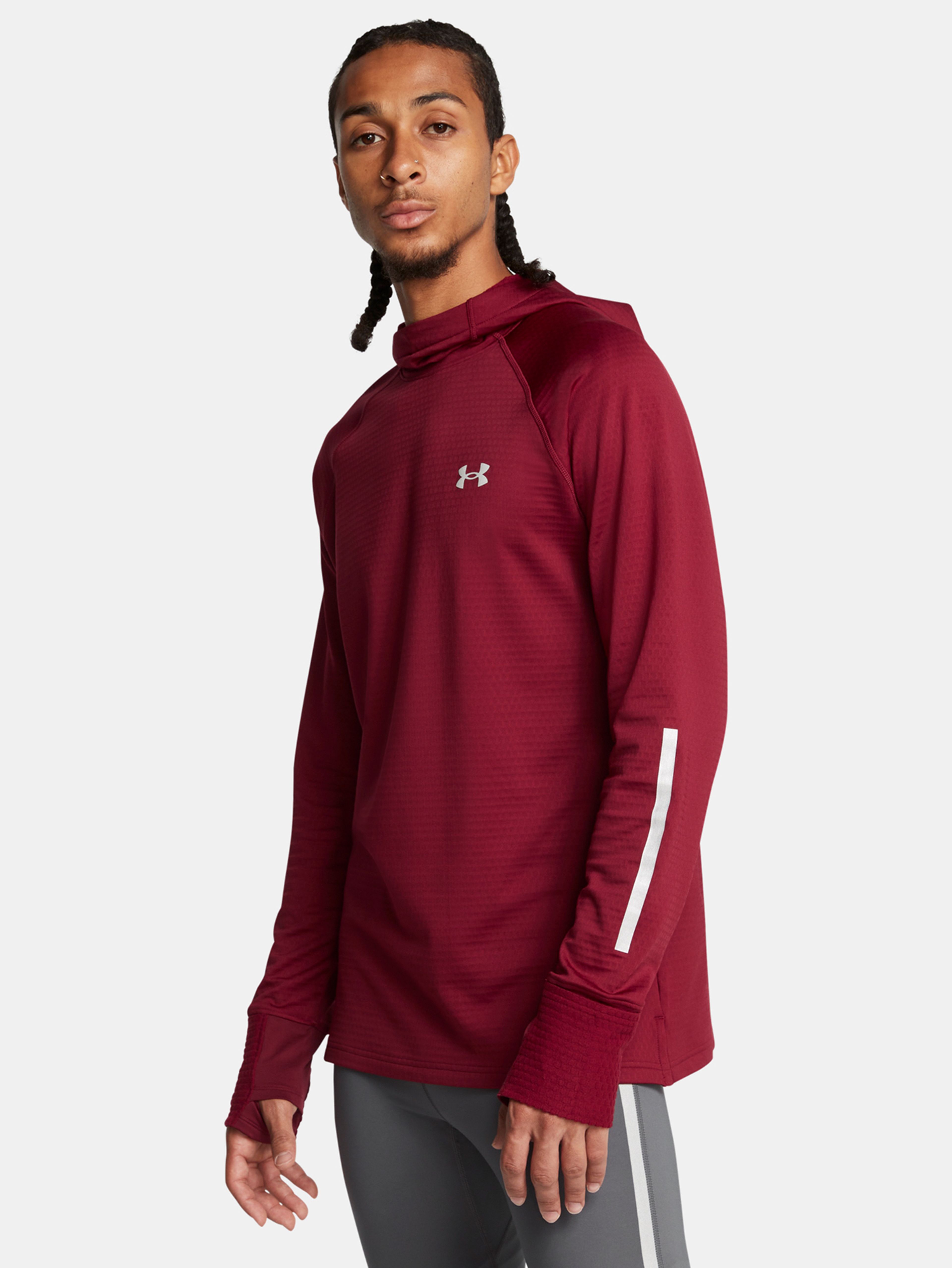 Férfi felső Under Armour UA LAUNCH ELITE CW HOODY-RED
