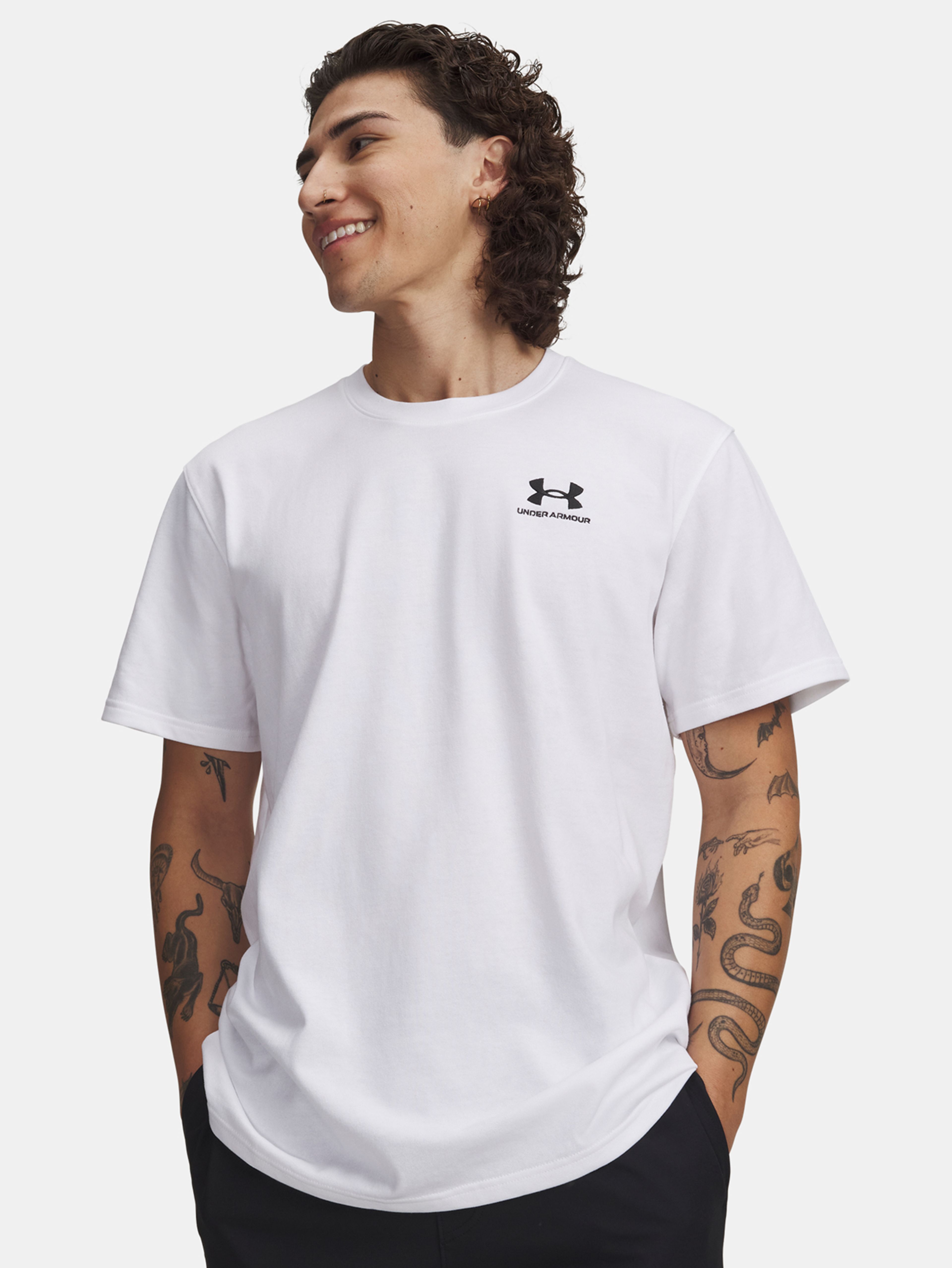 Férfi póló Under Armour UA LOGO EMB HEAVYWEIGHT SS