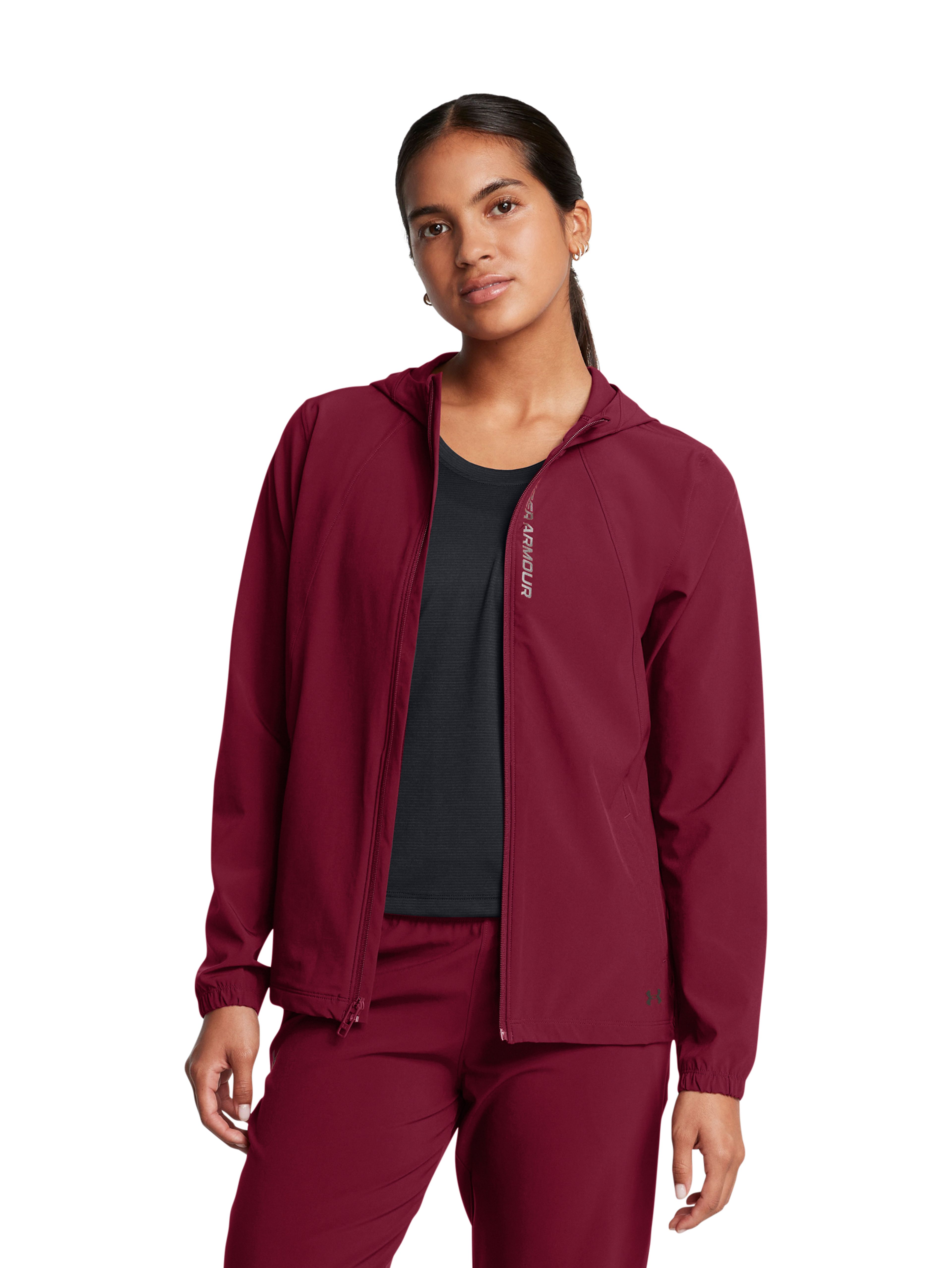 Női dzseki Under Armour UA OutRun the STORM Jacket-RED