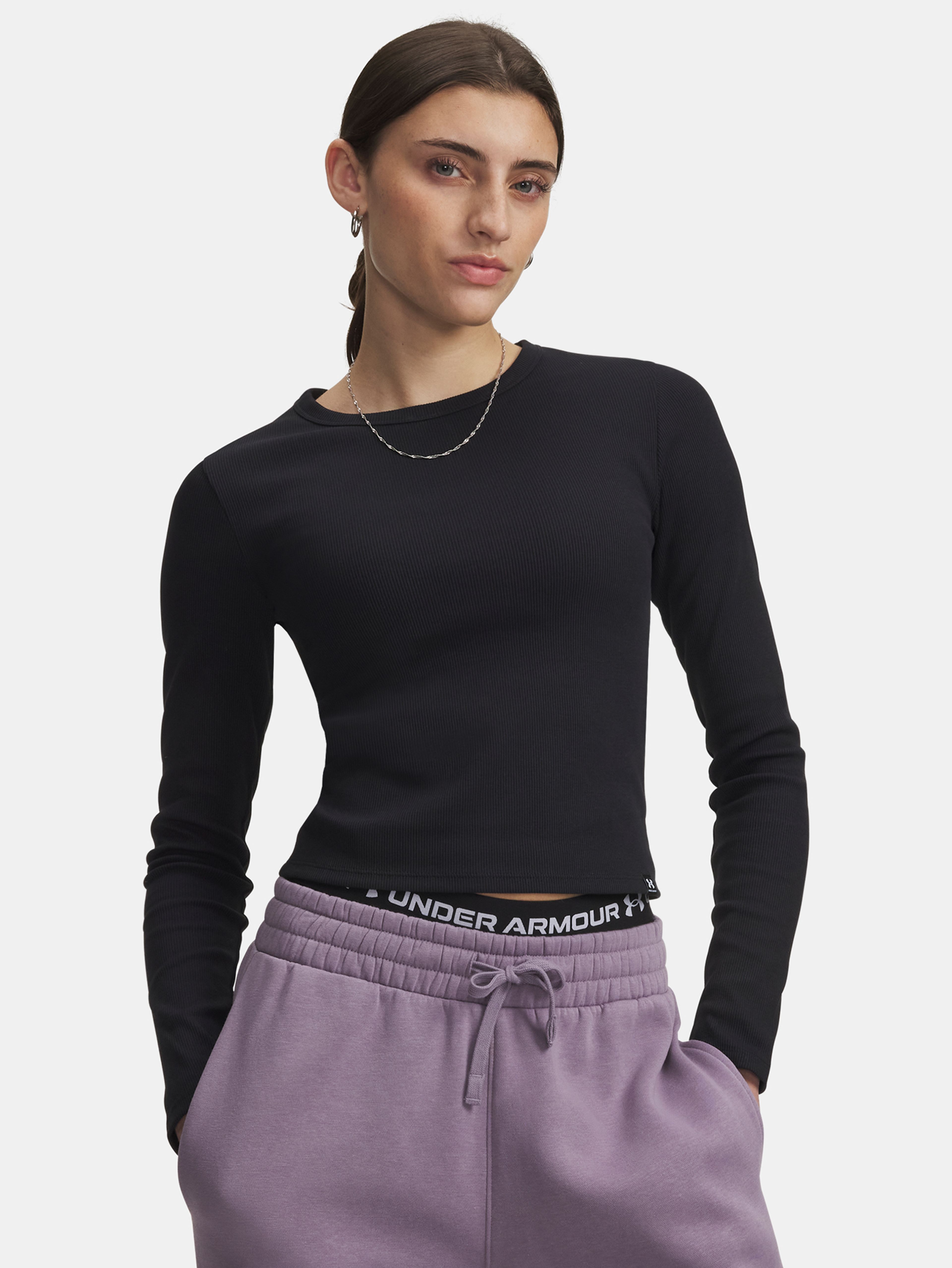 Dámske tričko Under Armour UA Rival Long Sleeve-BLK