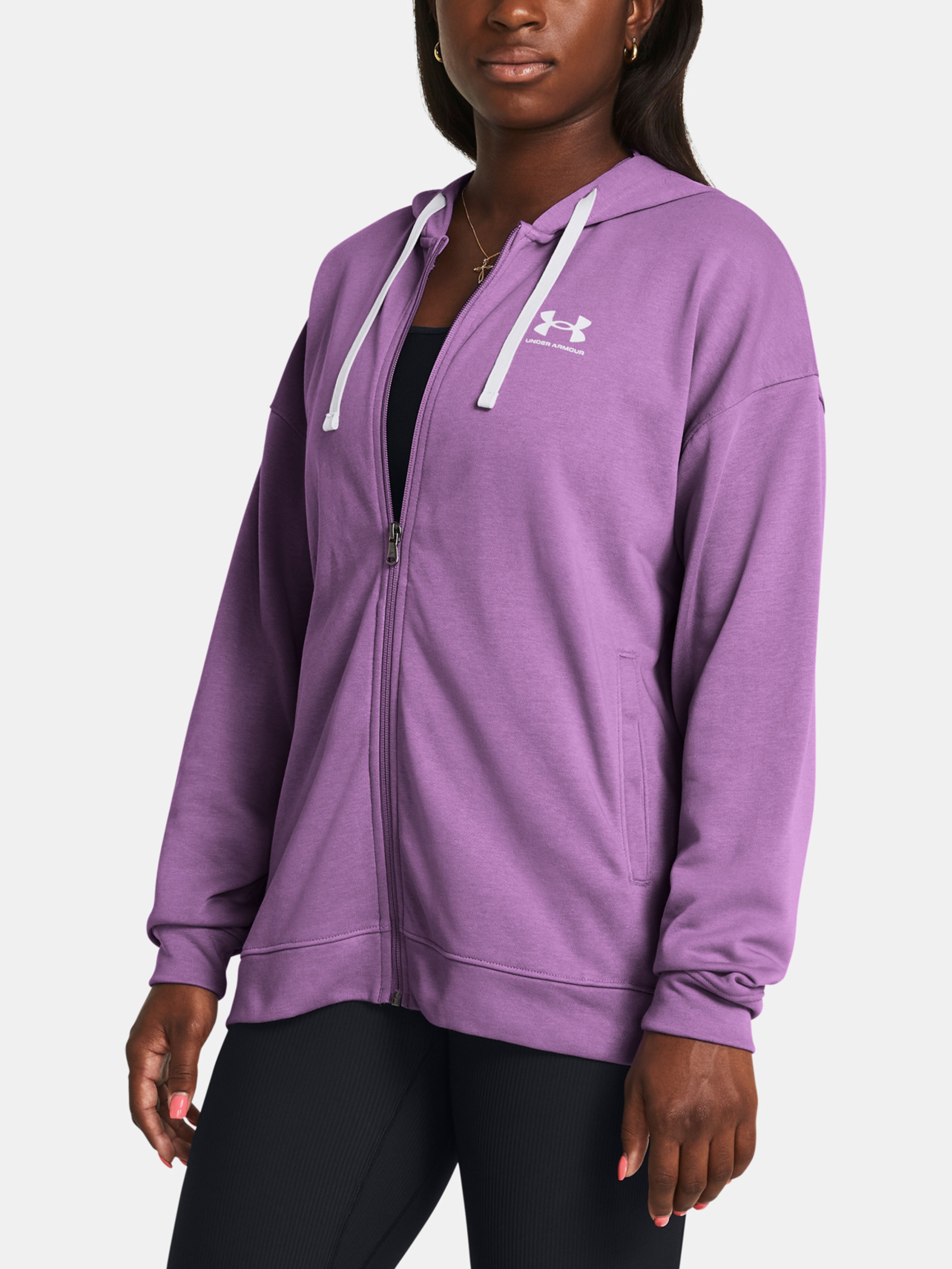 Női felső Under Armour UA Rival Terry OS FZ Hooded