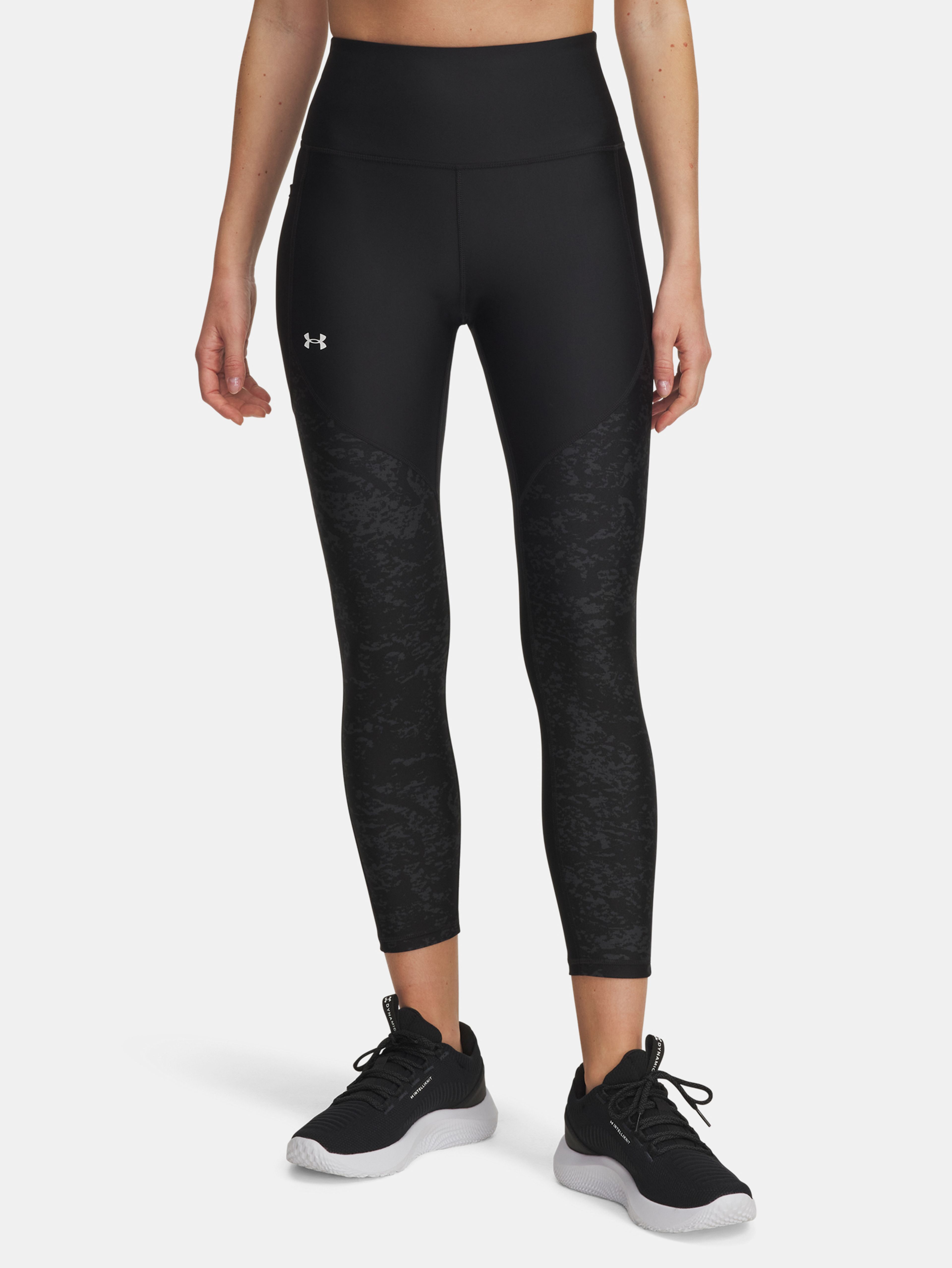 Dámske legíny Under Armour Tech Print Panel Ankle Leg-BLK