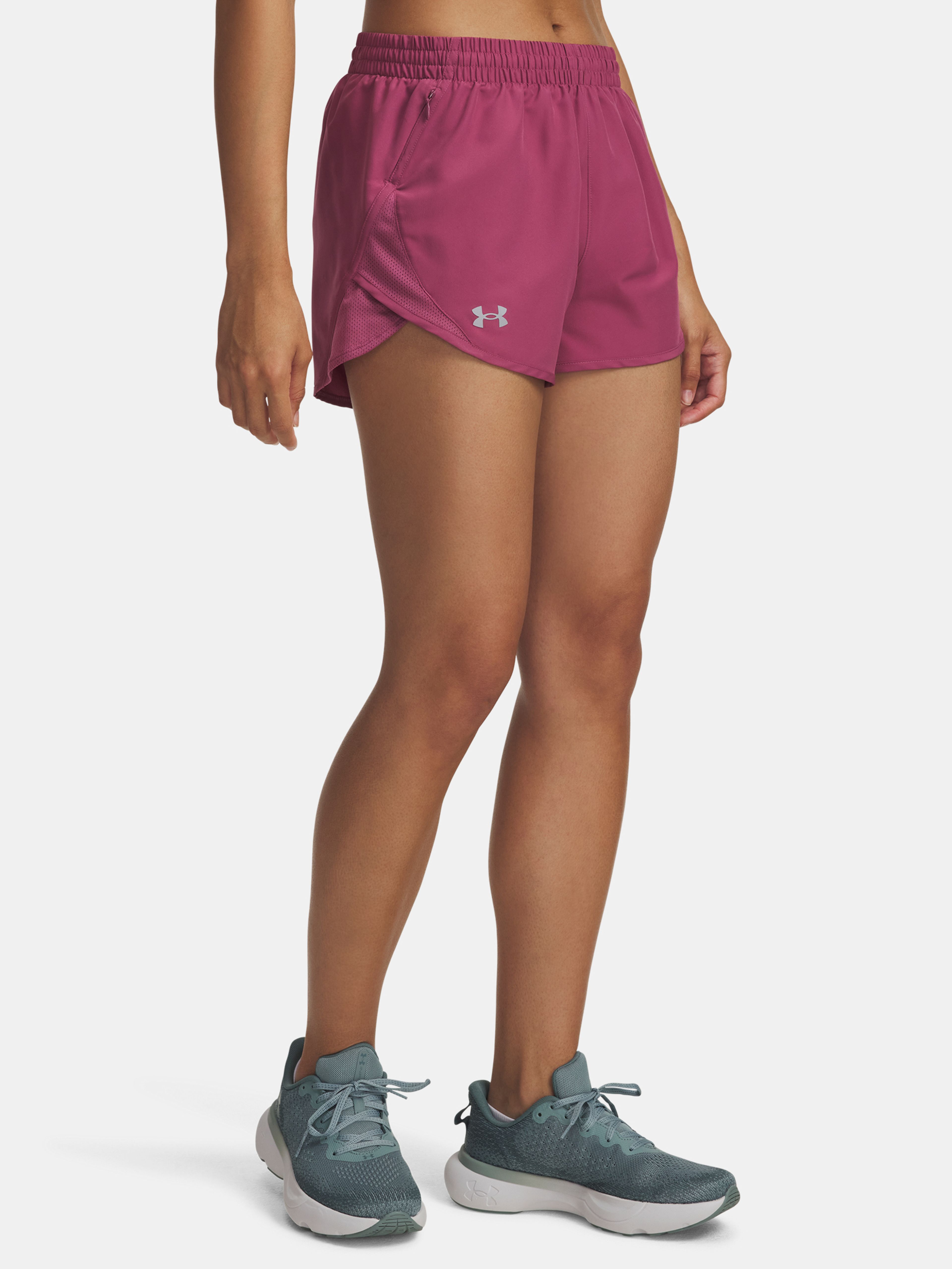Dámske kraťasy Under Armour UA Fly By 3'' Shorts-RED