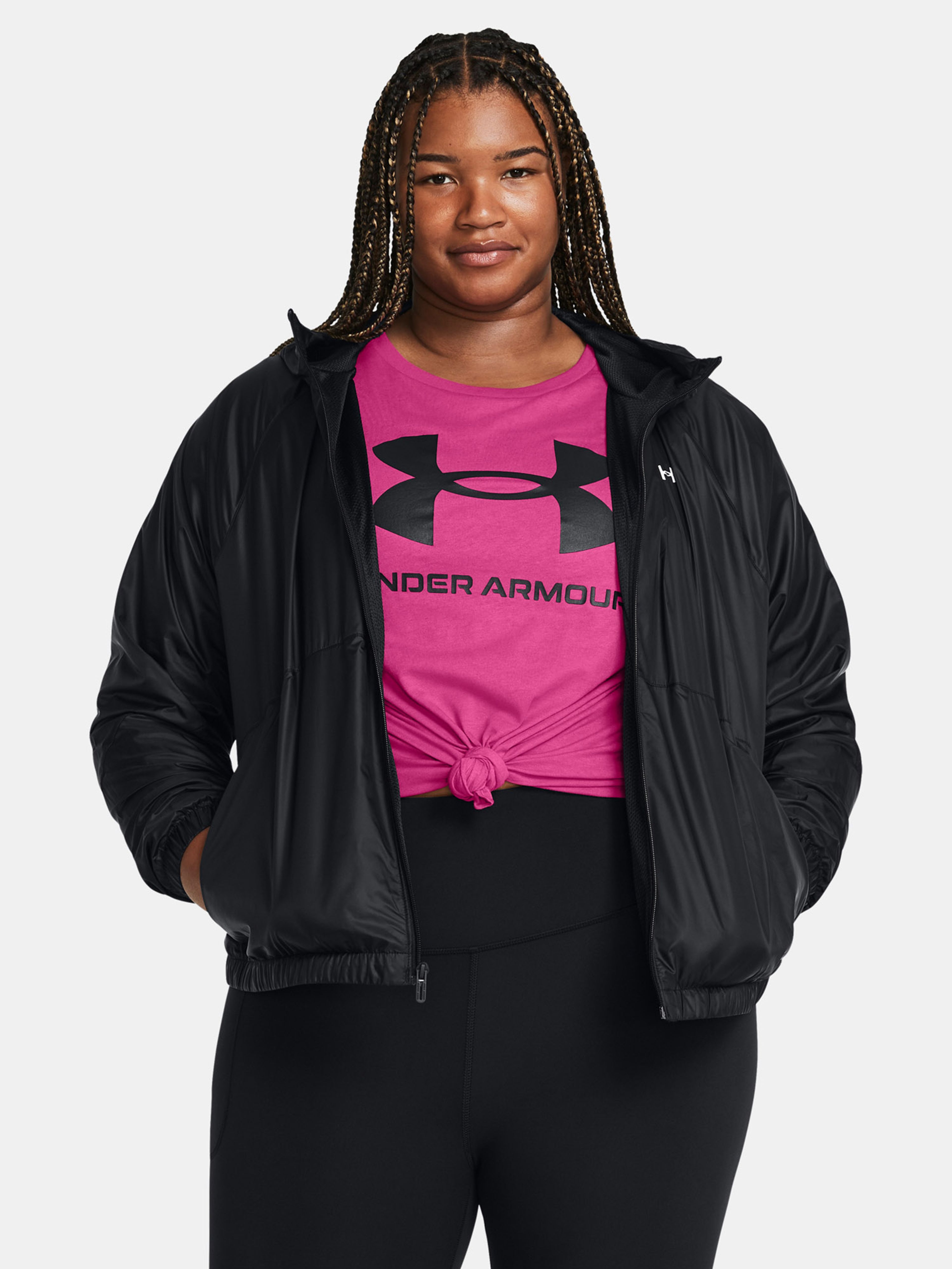 Női dzseki Under Armour UA SPORT WINDBREAKER JKT&-BLK
