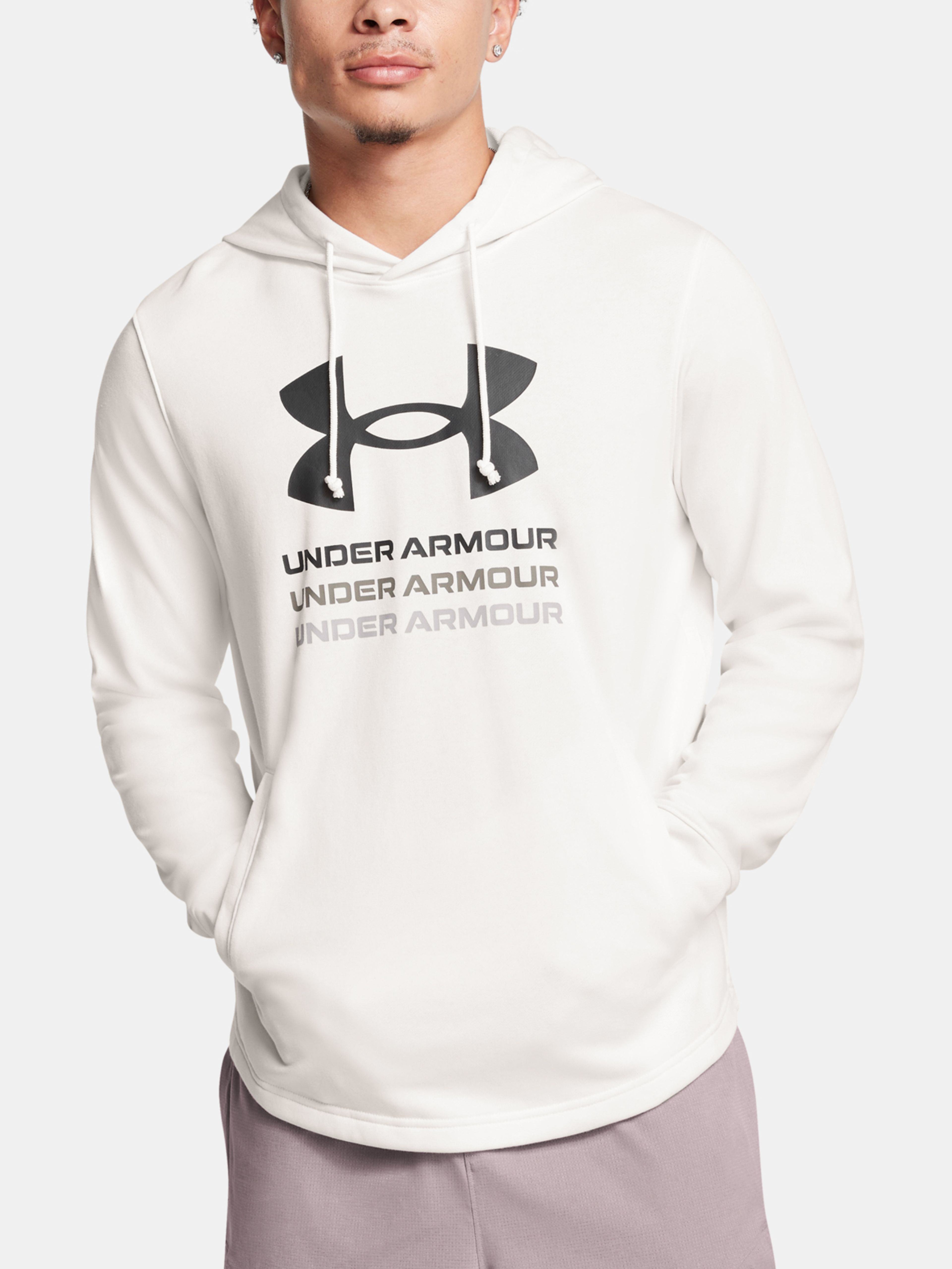 Férfi felső Under Armour UA Rival Terry Graphic Hood