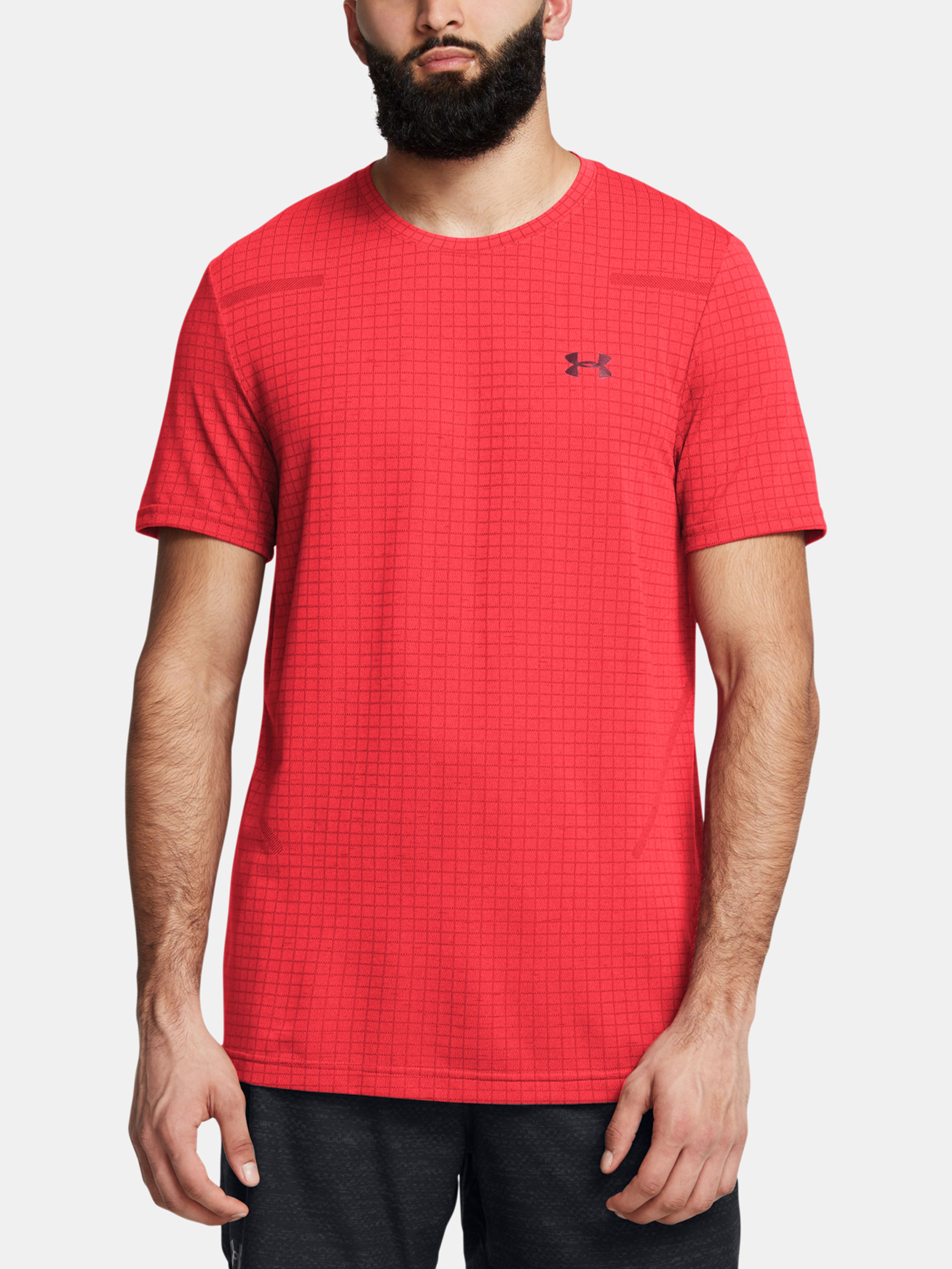 Pánske tričko Under Armour Vanish Seamless Grid SS-RED