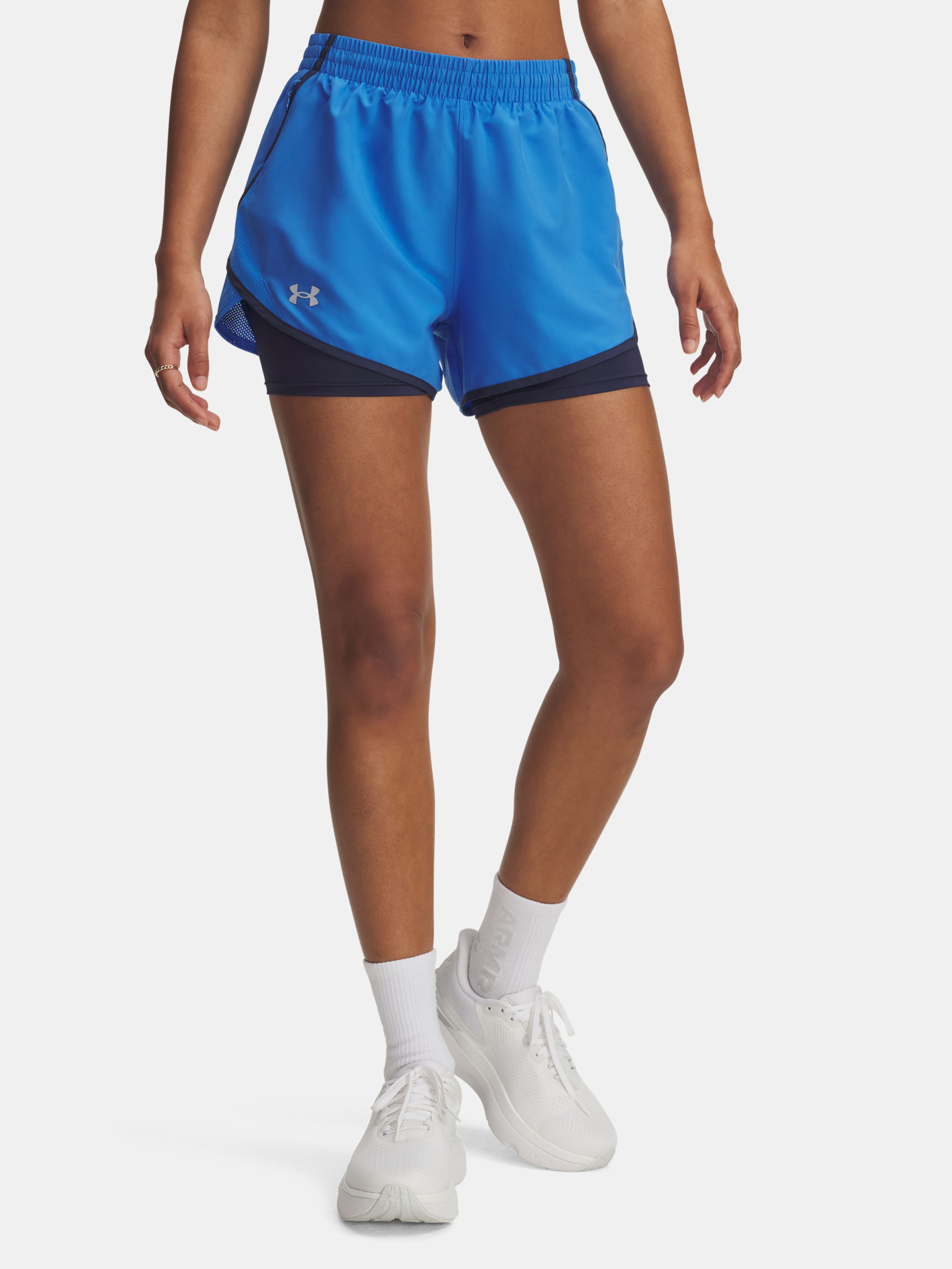 Dámske kraťasy Under Armour UA Fly By 2-in-1 Shorts-BLU